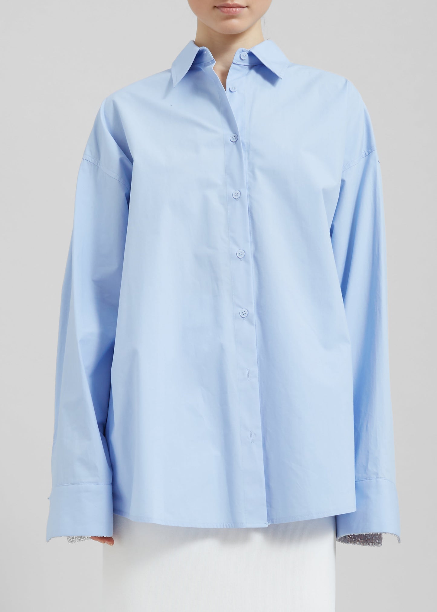 Aniston Button Up Shirt - Sky