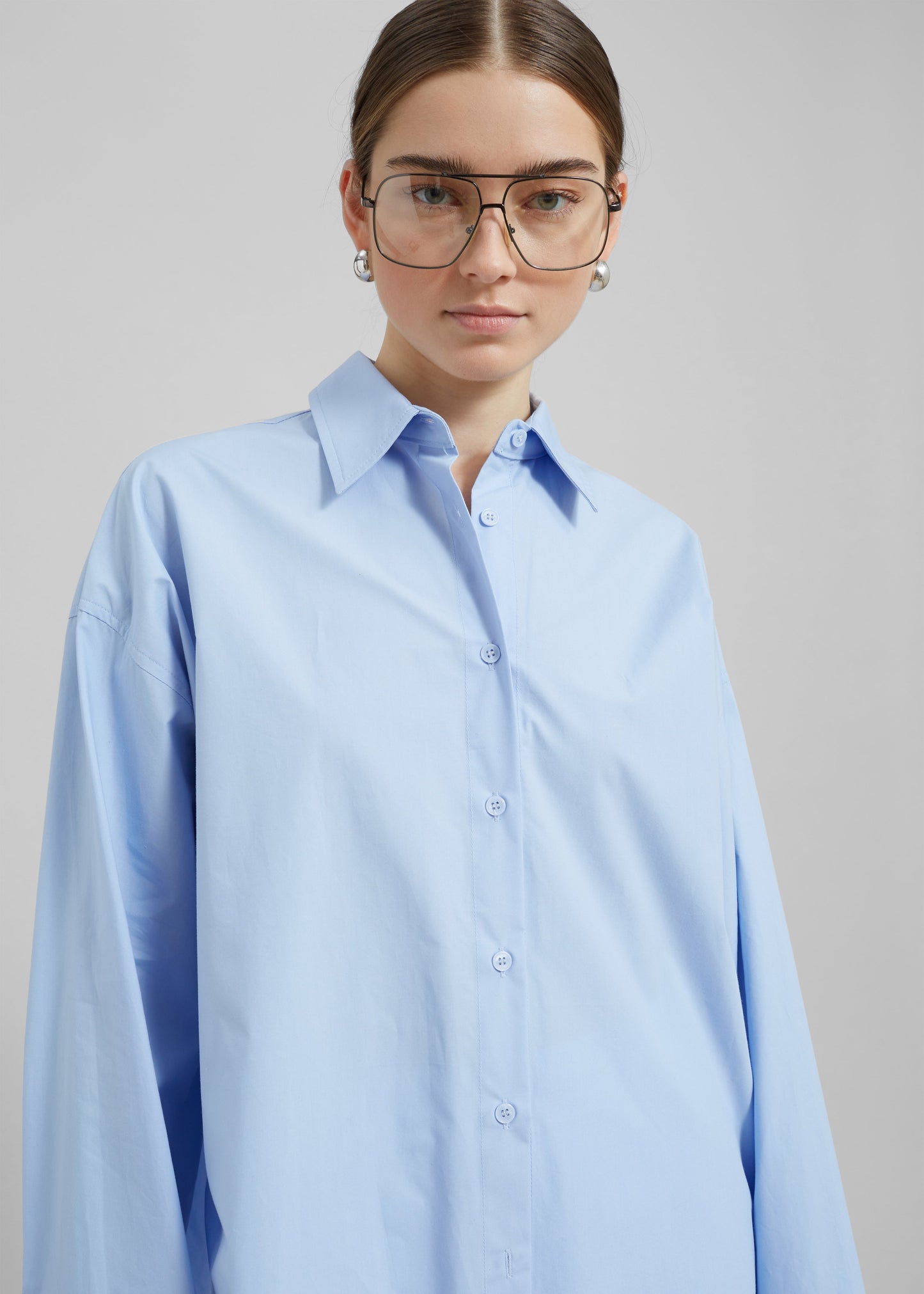 Aniston Button Up Shirt - Sky