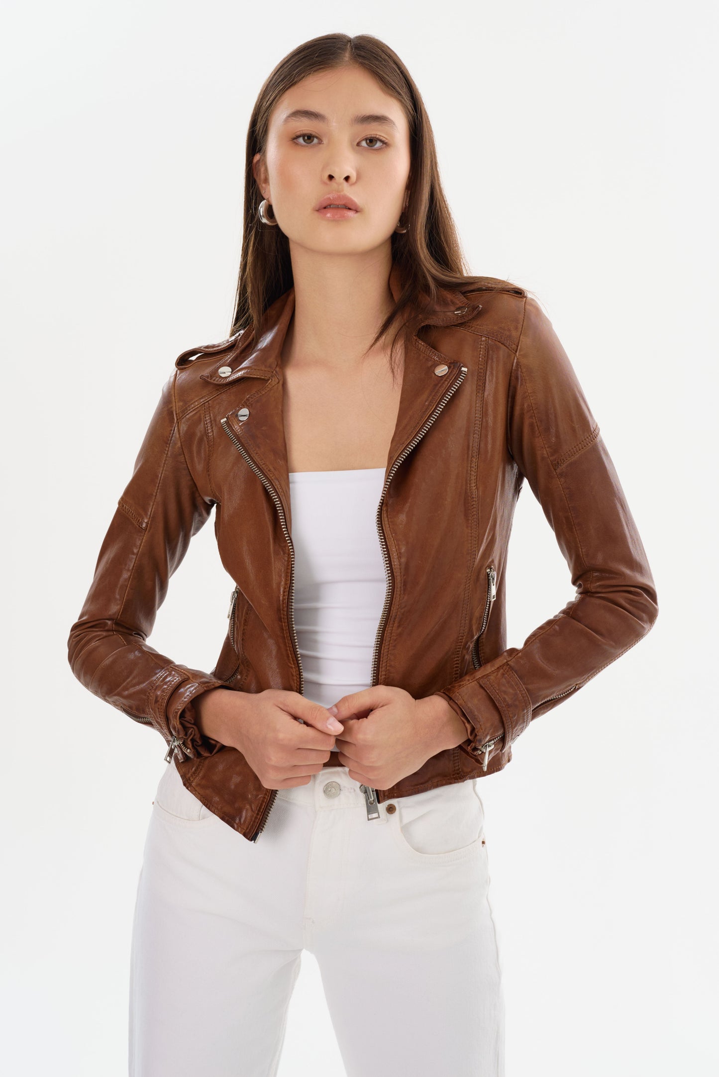 ANNA | Leather Biker Jacket