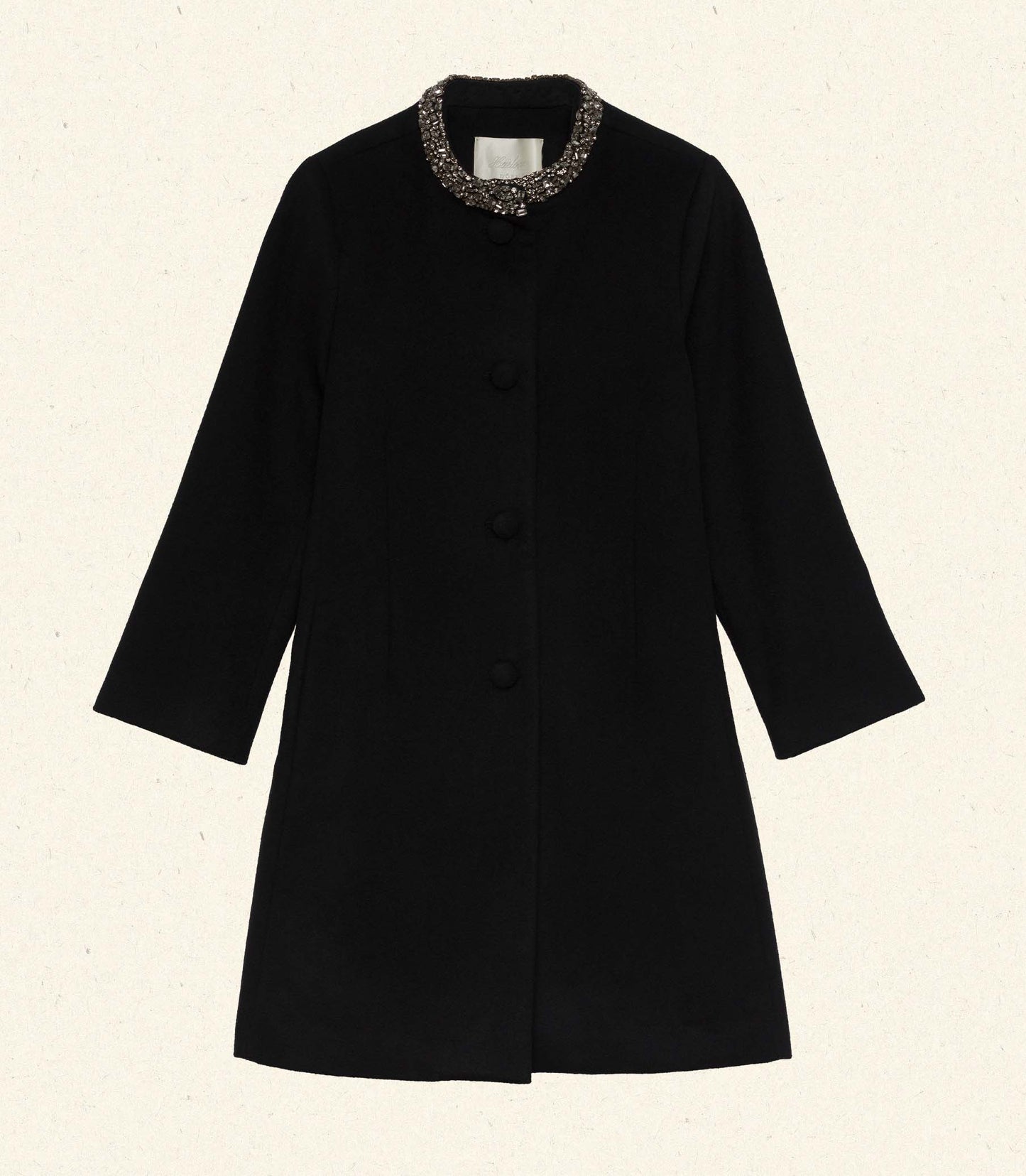 ANNEMARIE CASHMERE BLEND COAT -- BLACK