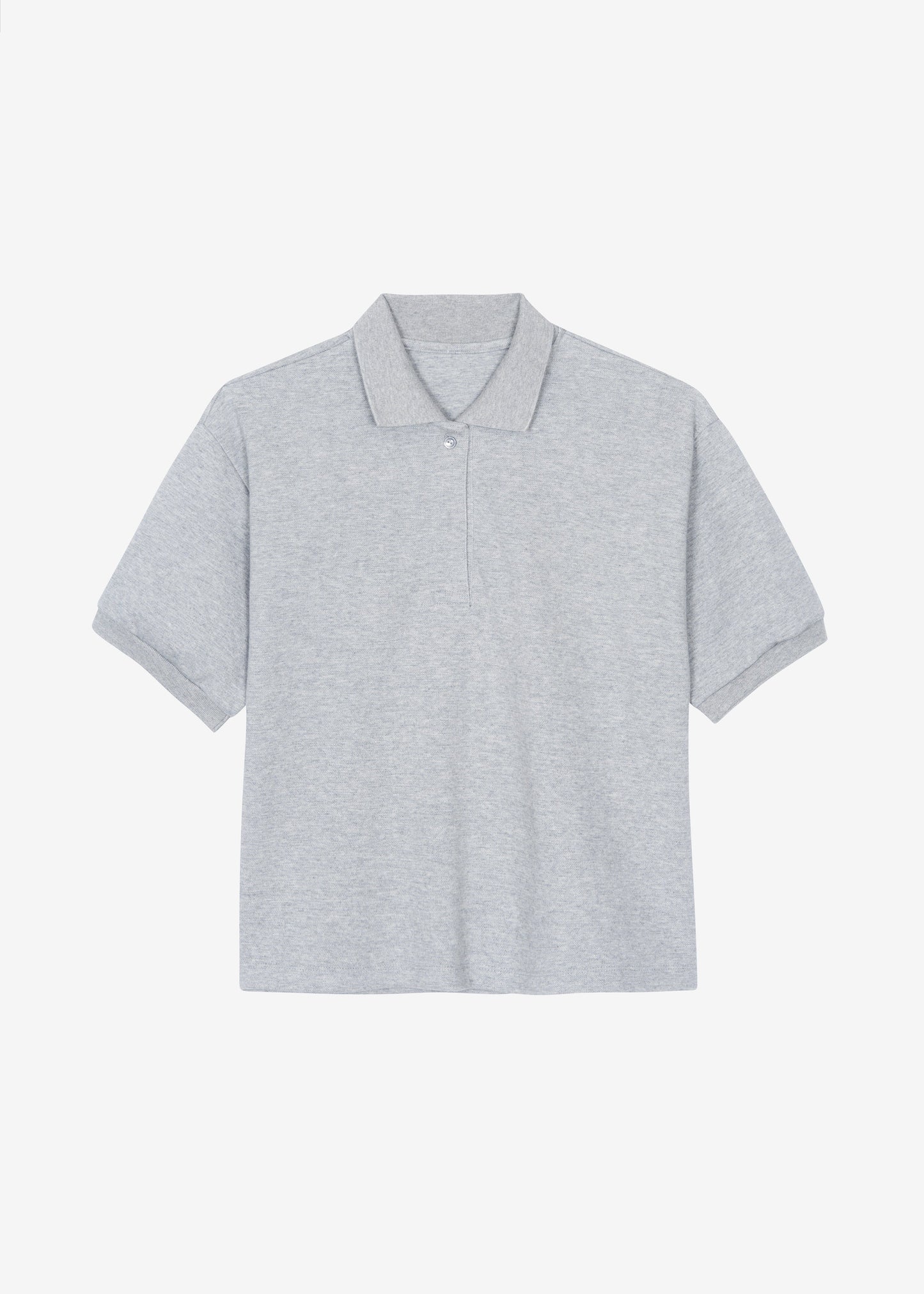 Arda Crop Polo - Grey