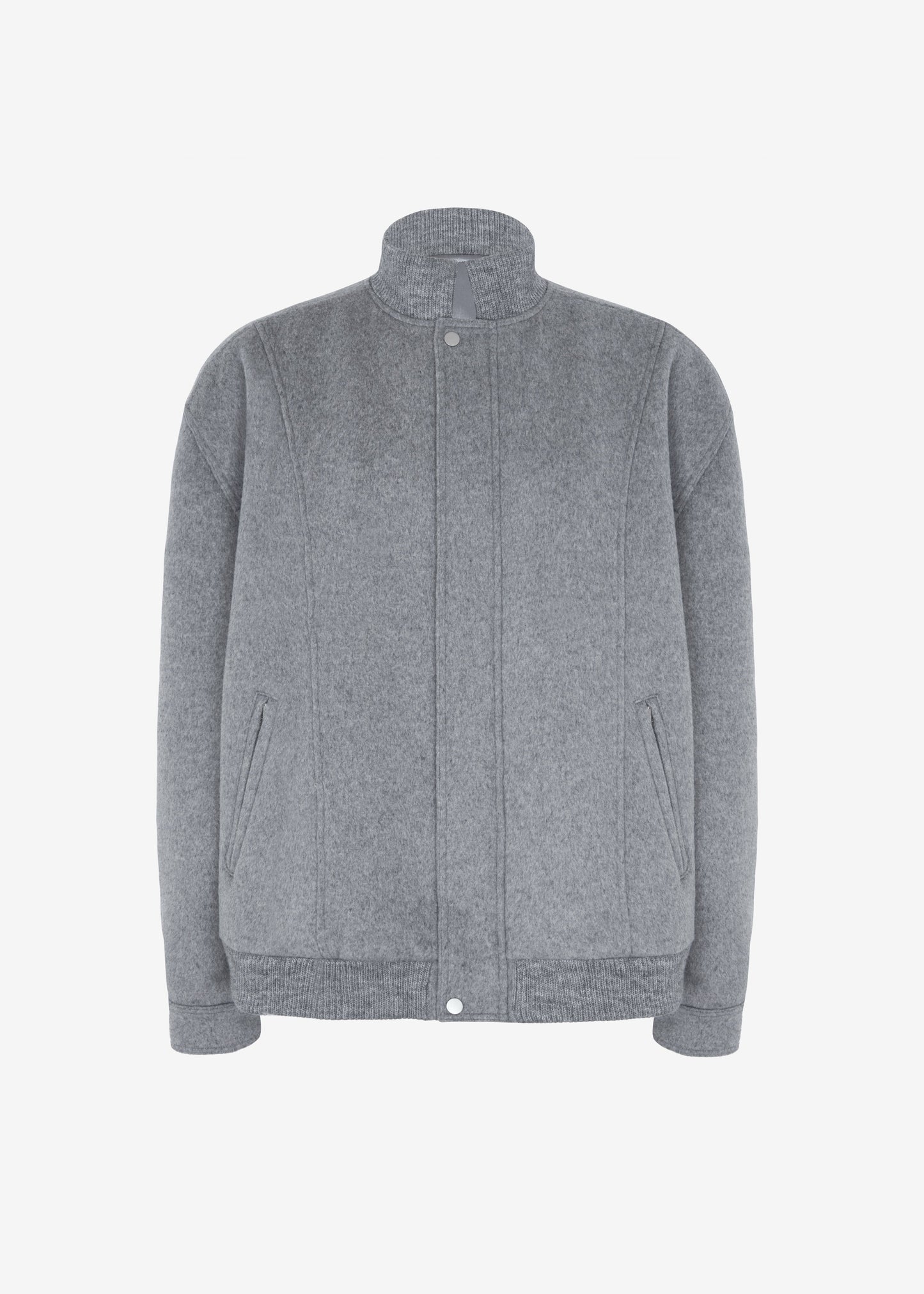 Arley Oversized Bomber - Light Grey