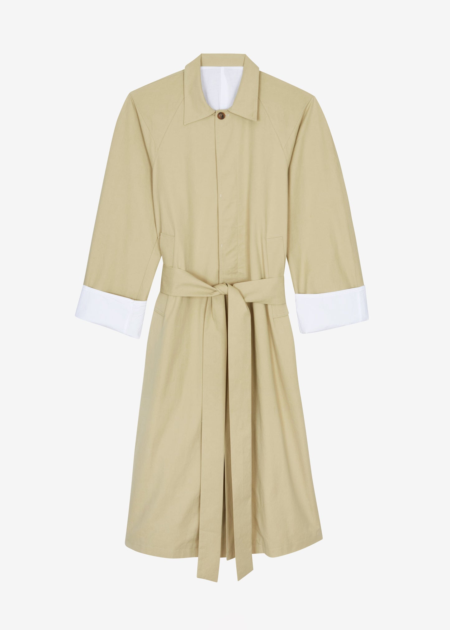 Arlise Oversized Trench Coat - Beige