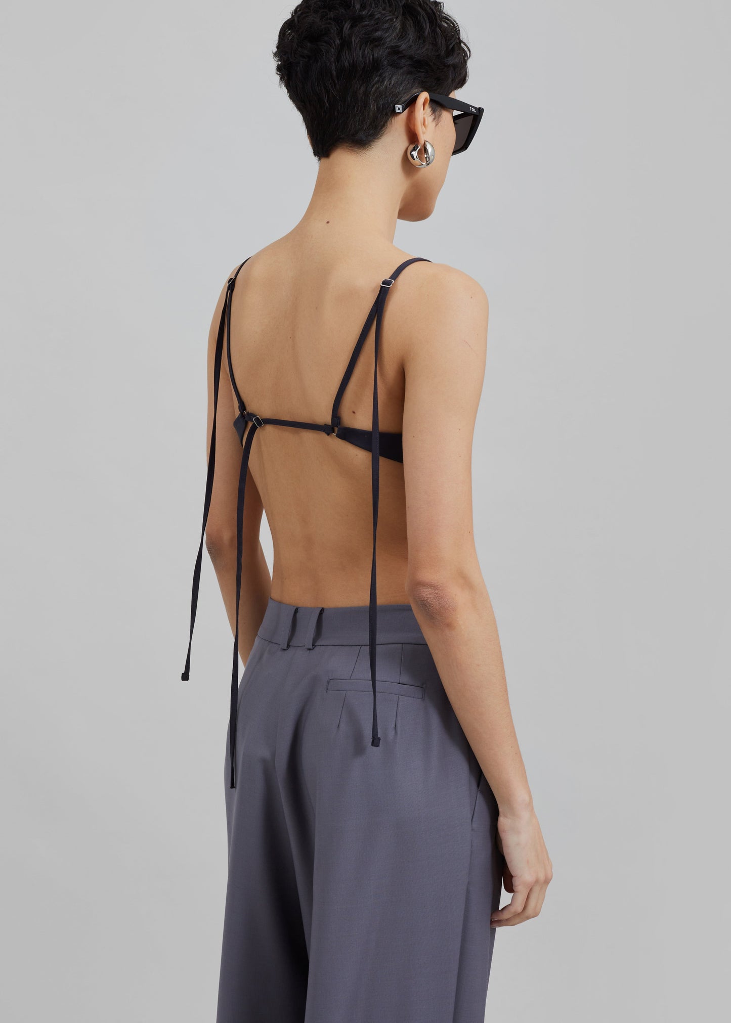 Auden Bustier Top - Charcoal