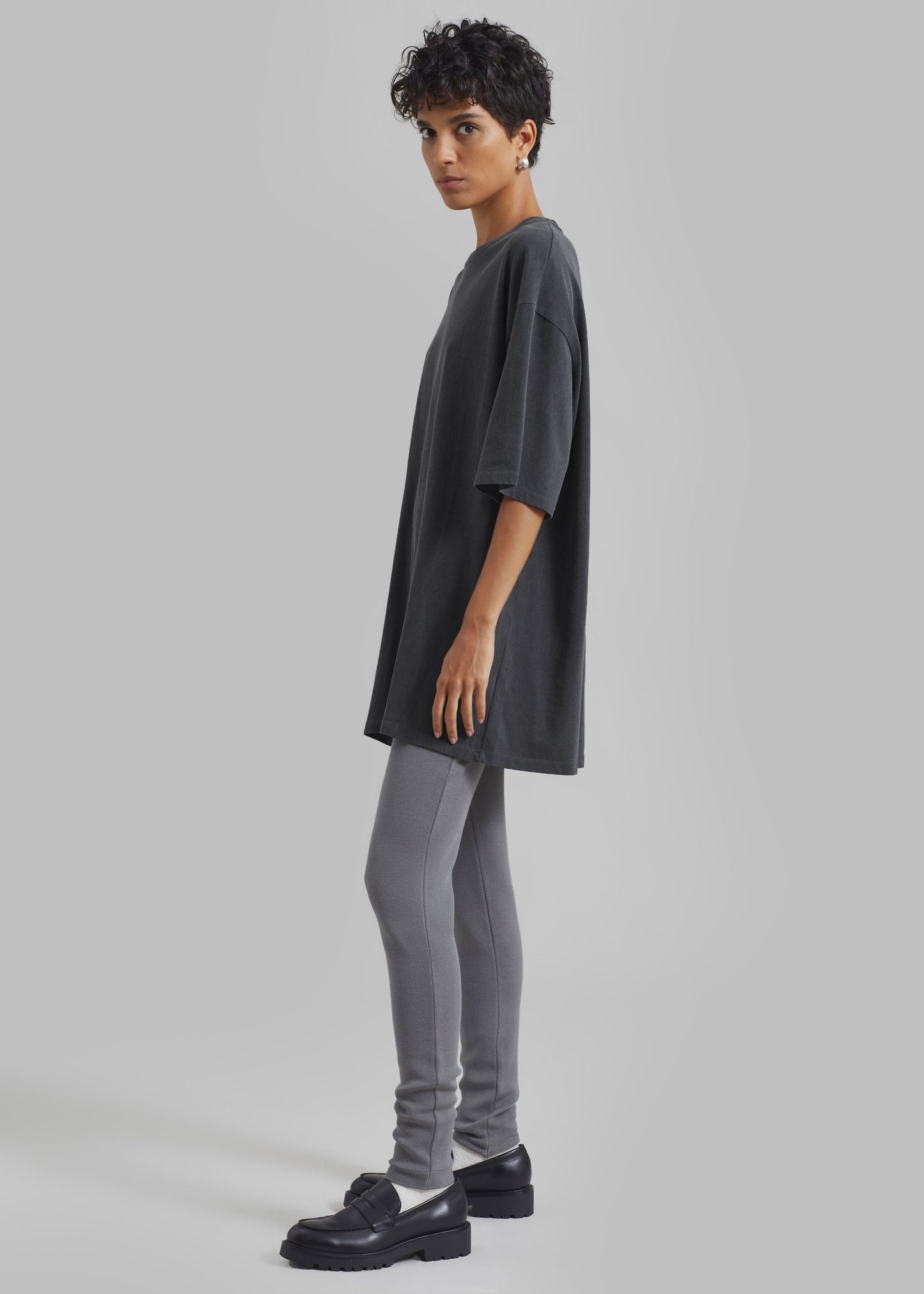 Avak Oversized Tee - Charcoal