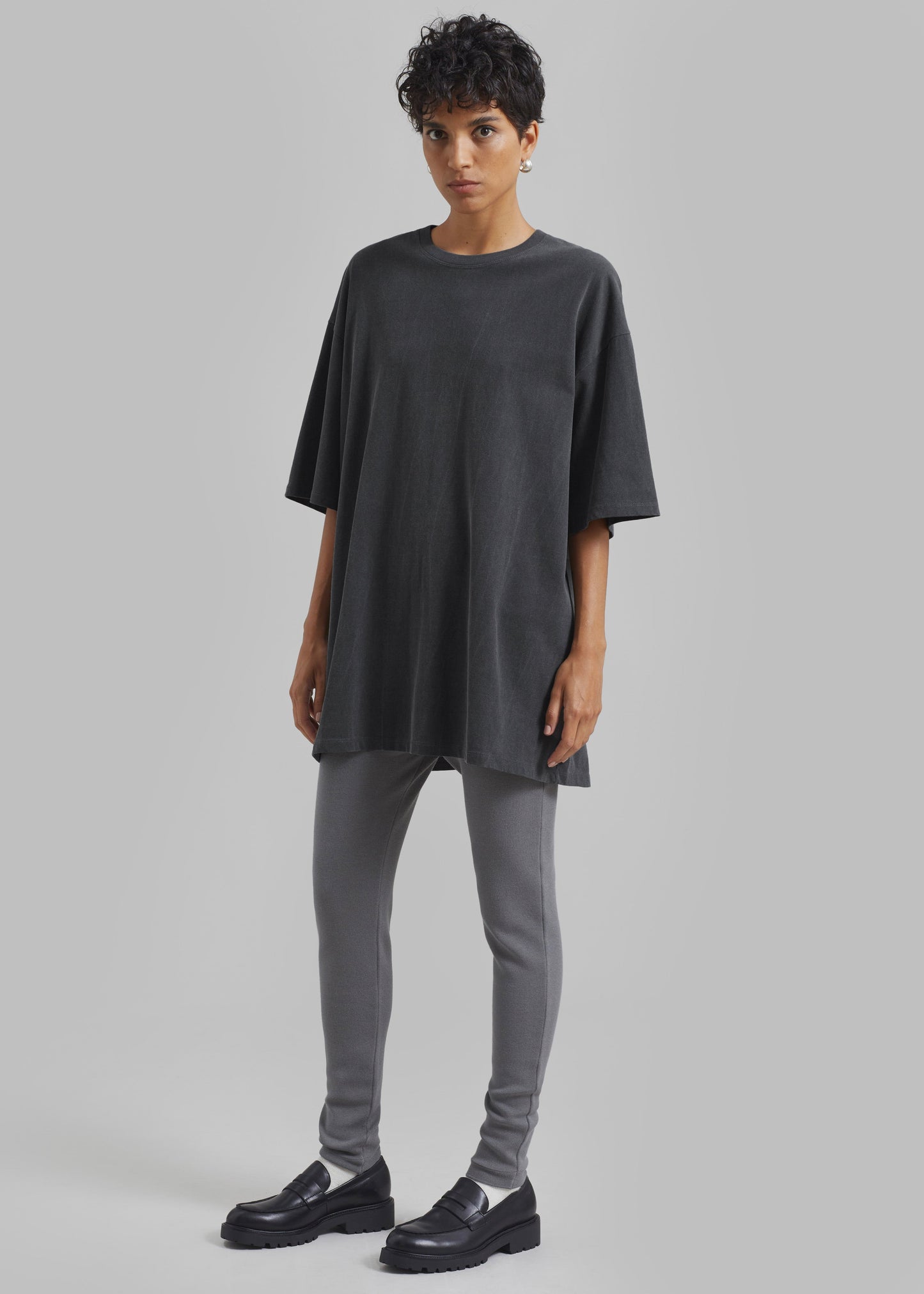 Avak Oversized Tee - Charcoal