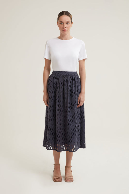 Audra Broderie Skirt