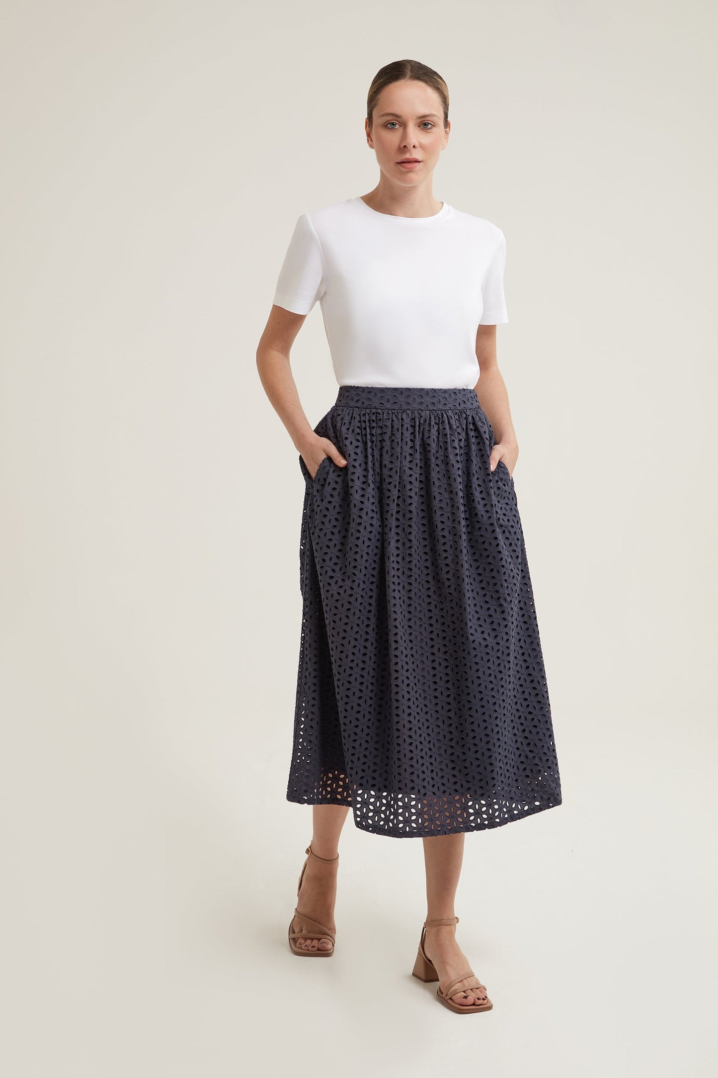 Audra Broderie Skirt