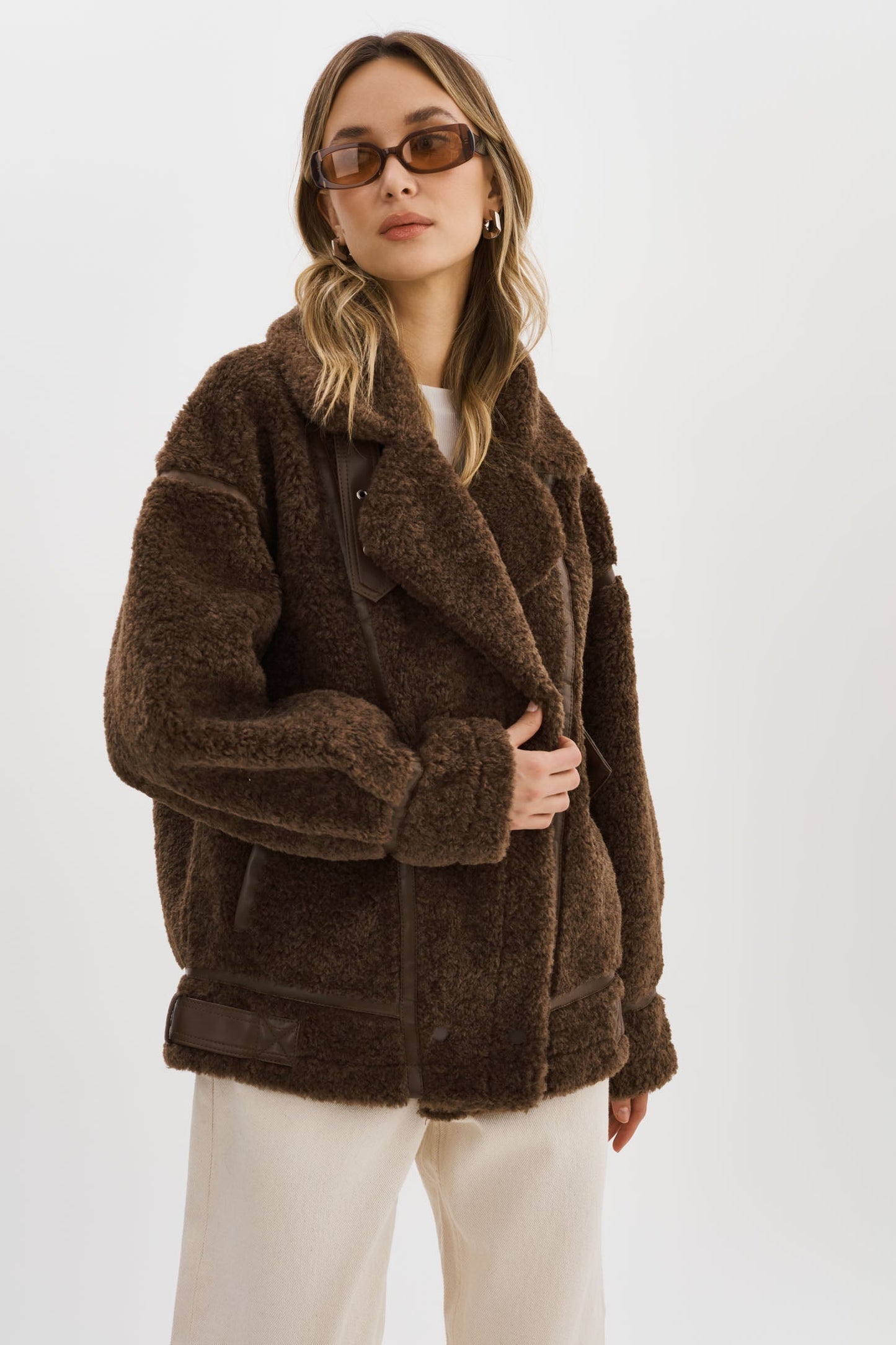 BADU | Oversized Faux Shearling Jacket