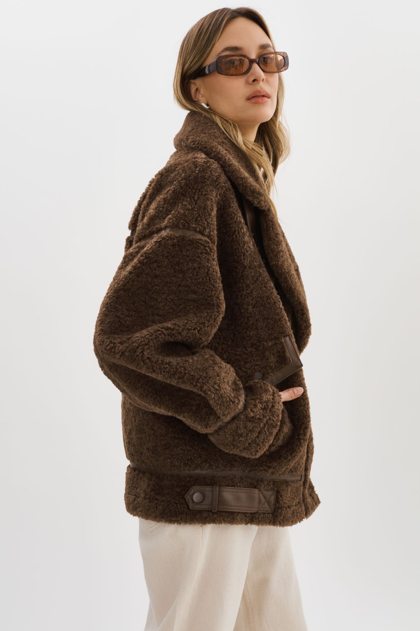 BADU | Oversized Faux Shearling Jacket