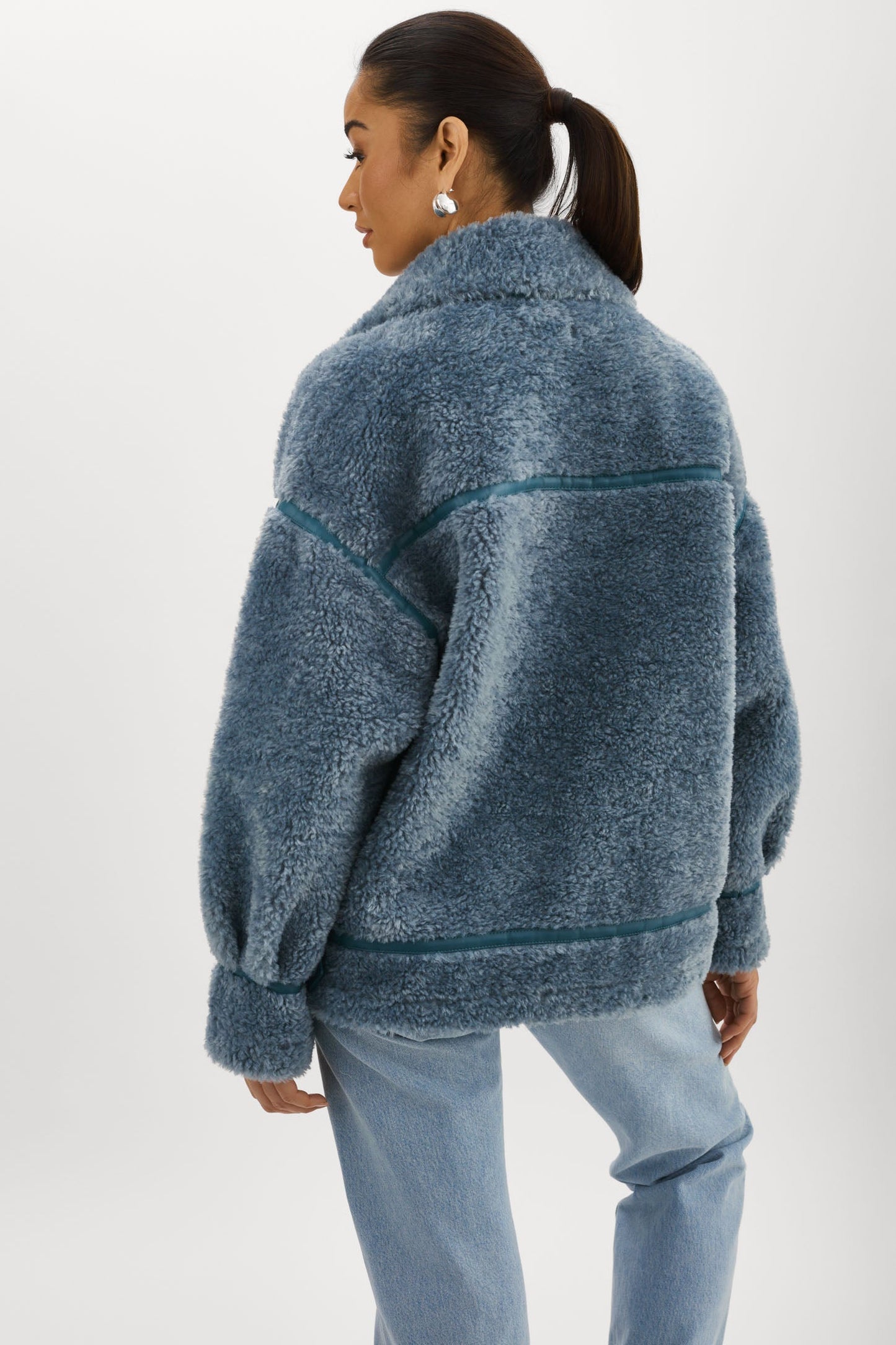 BADU | Oversized Faux Shearling Jacket