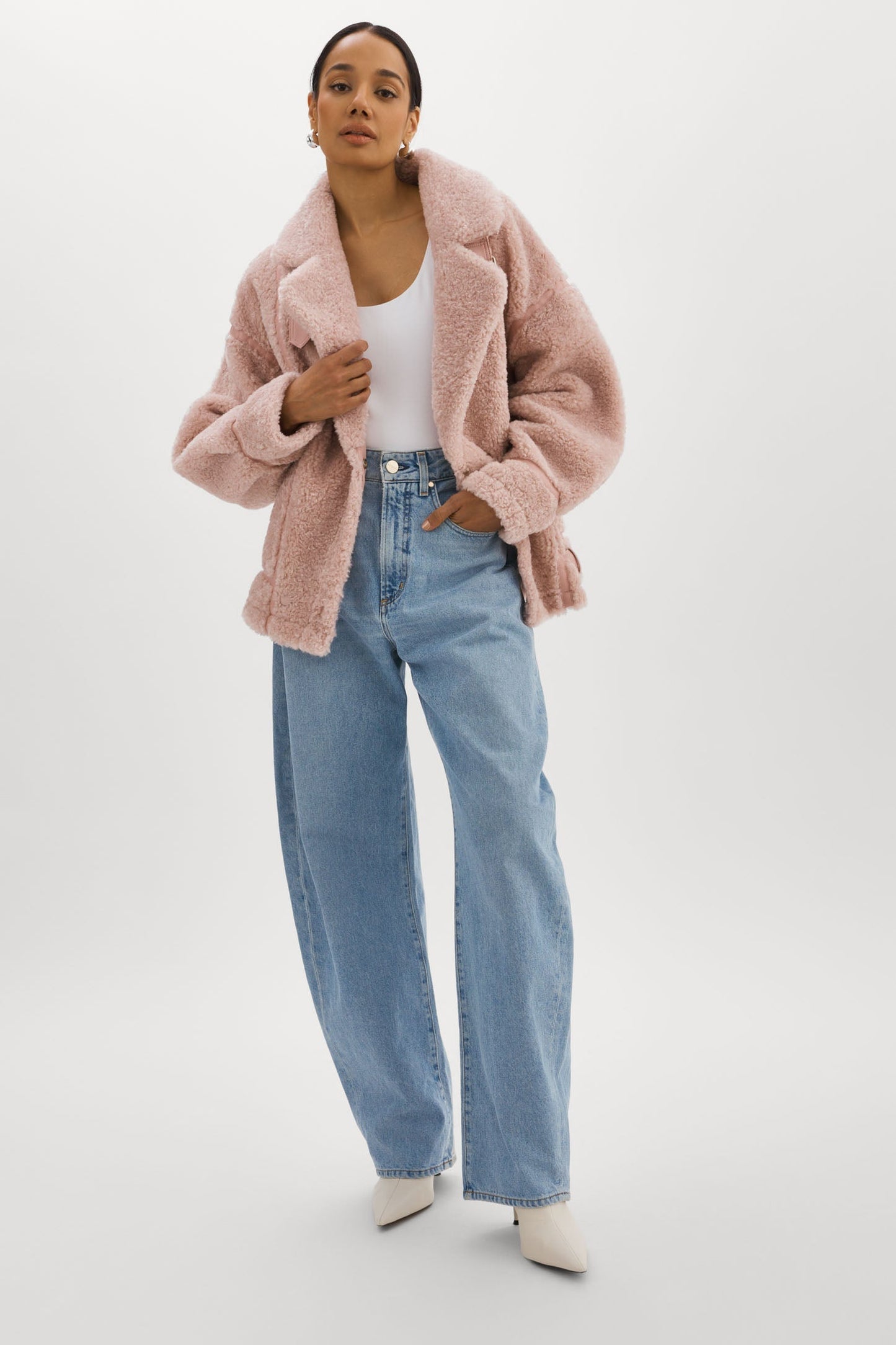 BADU | Oversized Faux Shearling Jacket