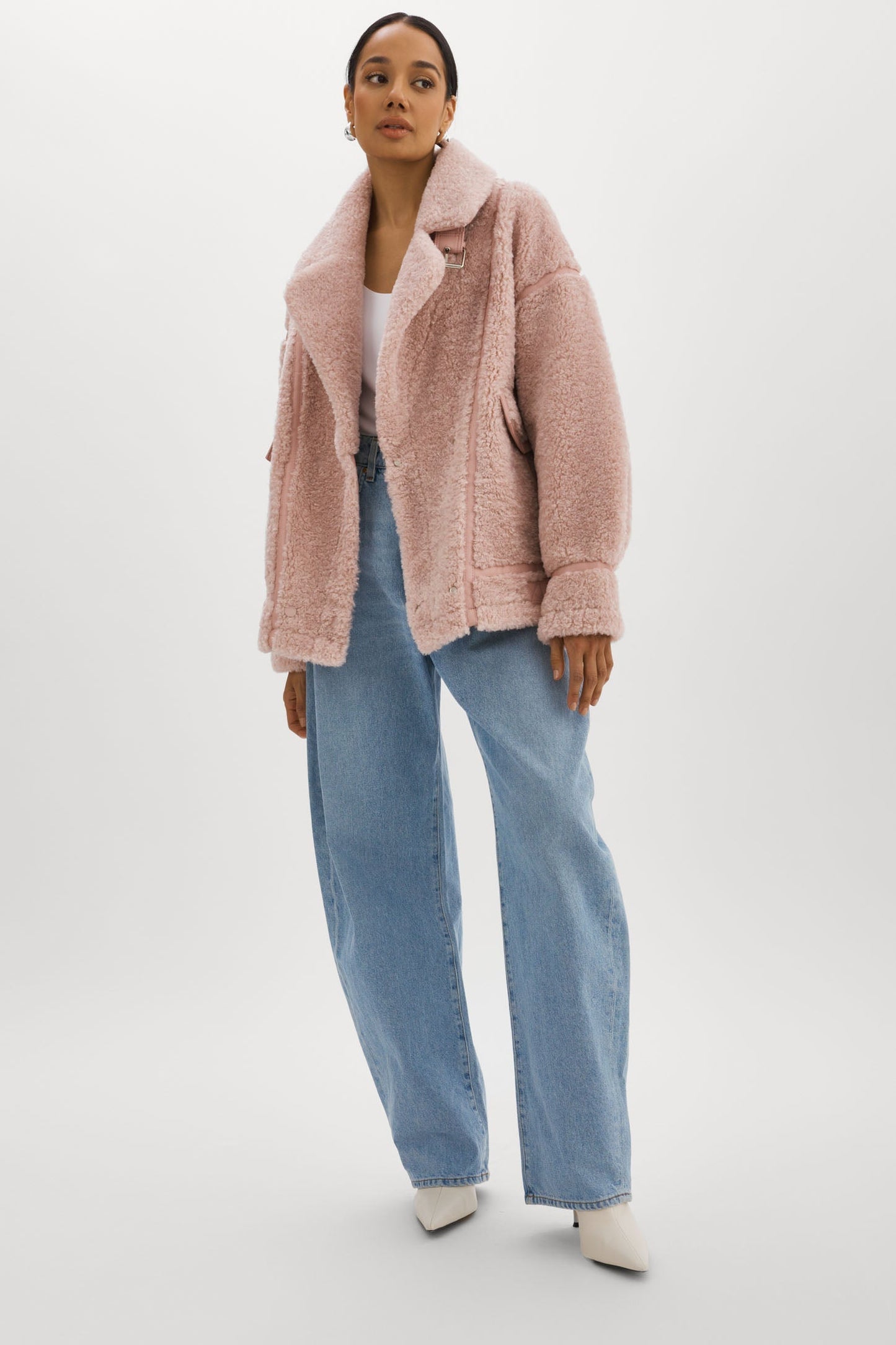 BADU | Oversized Faux Shearling Jacket