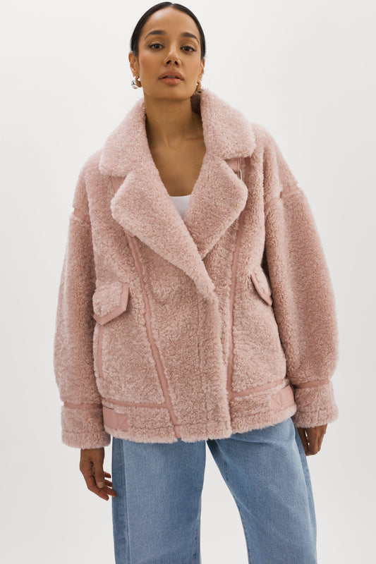 BADU | Oversized Faux Shearling Jacket