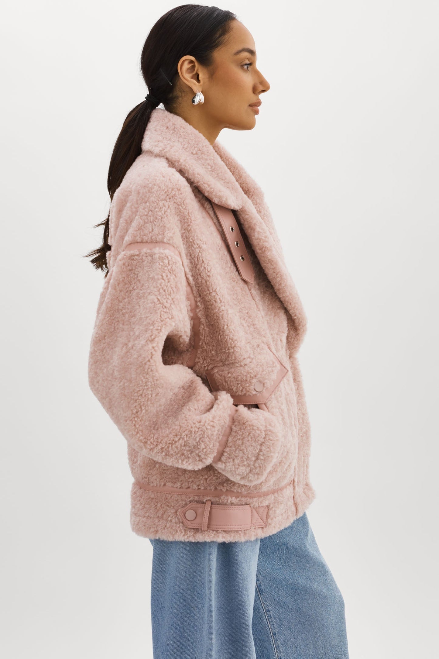 BADU | Oversized Faux Shearling Jacket