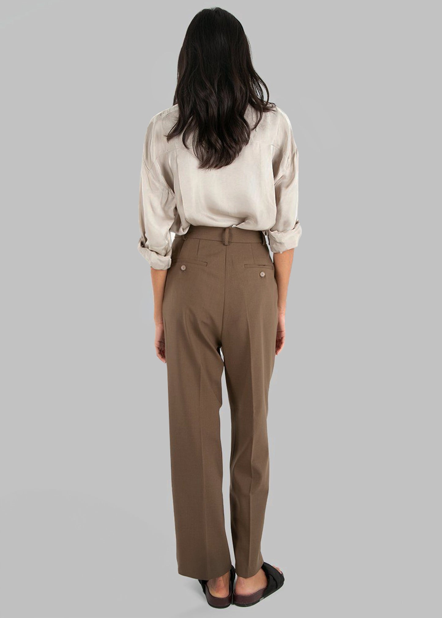 Bea Suit Pants - Chocolate