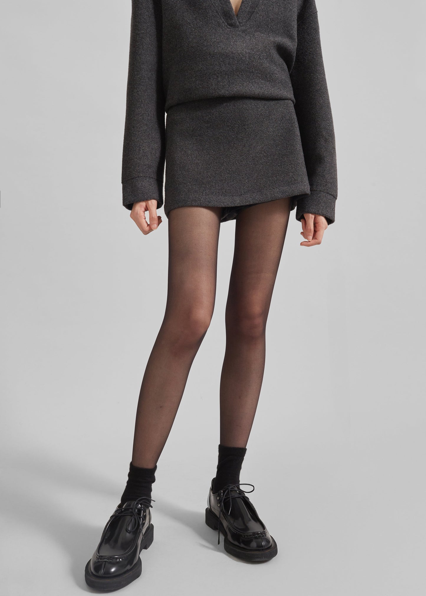 Belsay Skort - Charcoal