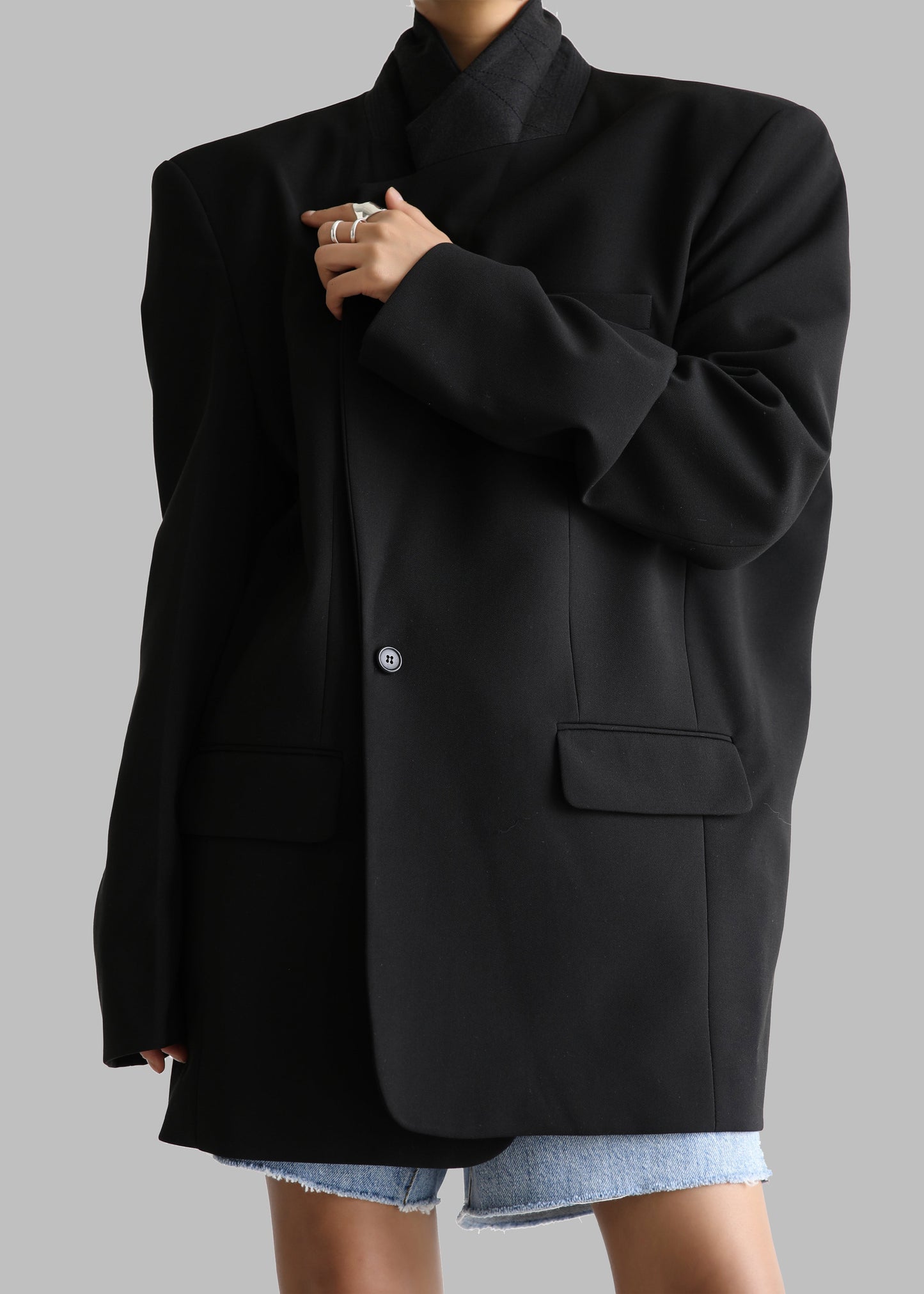 Billie Oversized Blazer - Black