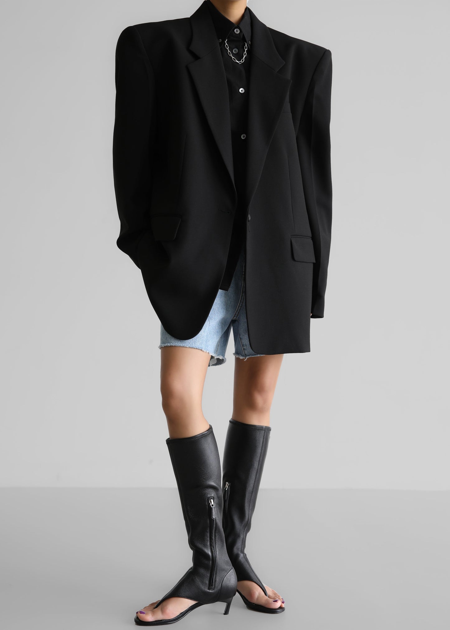 Billie Oversized Blazer - Black