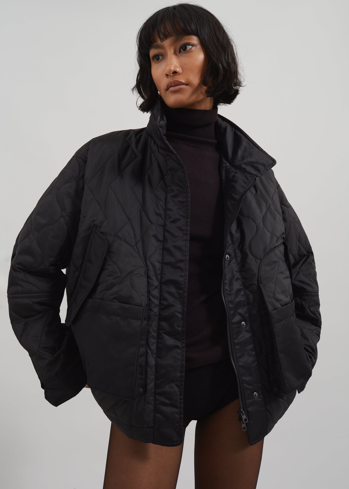 Birka Quilted Jacket - Black