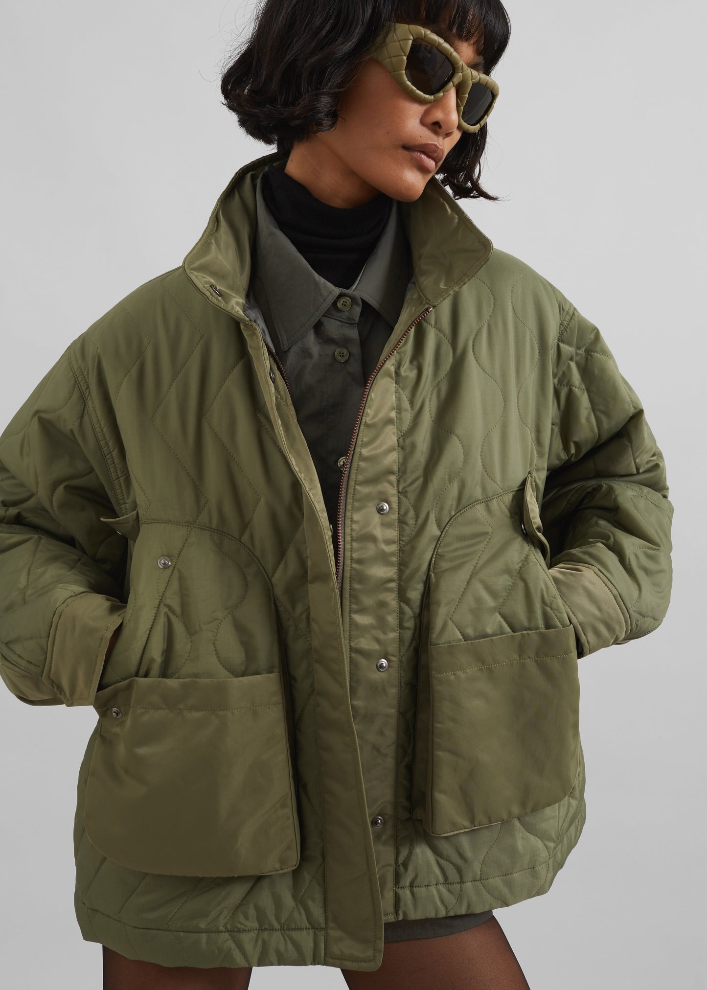 Birka Quilted Jacket - Green