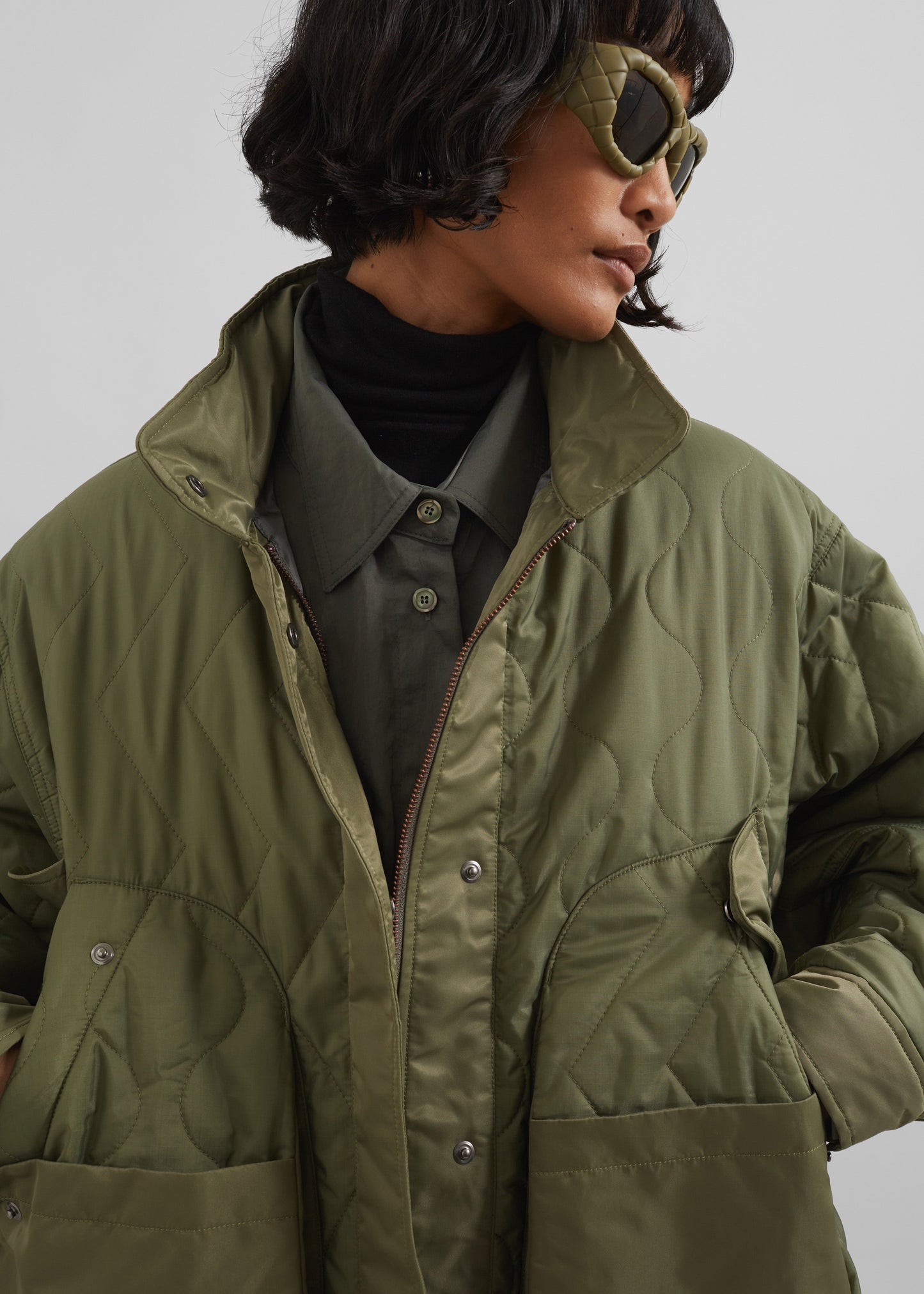 Birka Quilted Jacket - Green