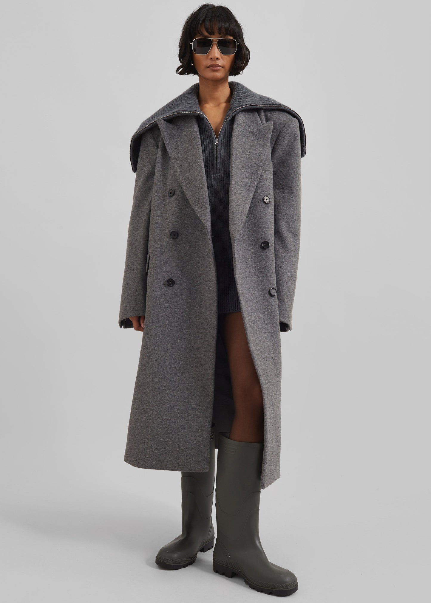 Birnam Wool Coat - Grey