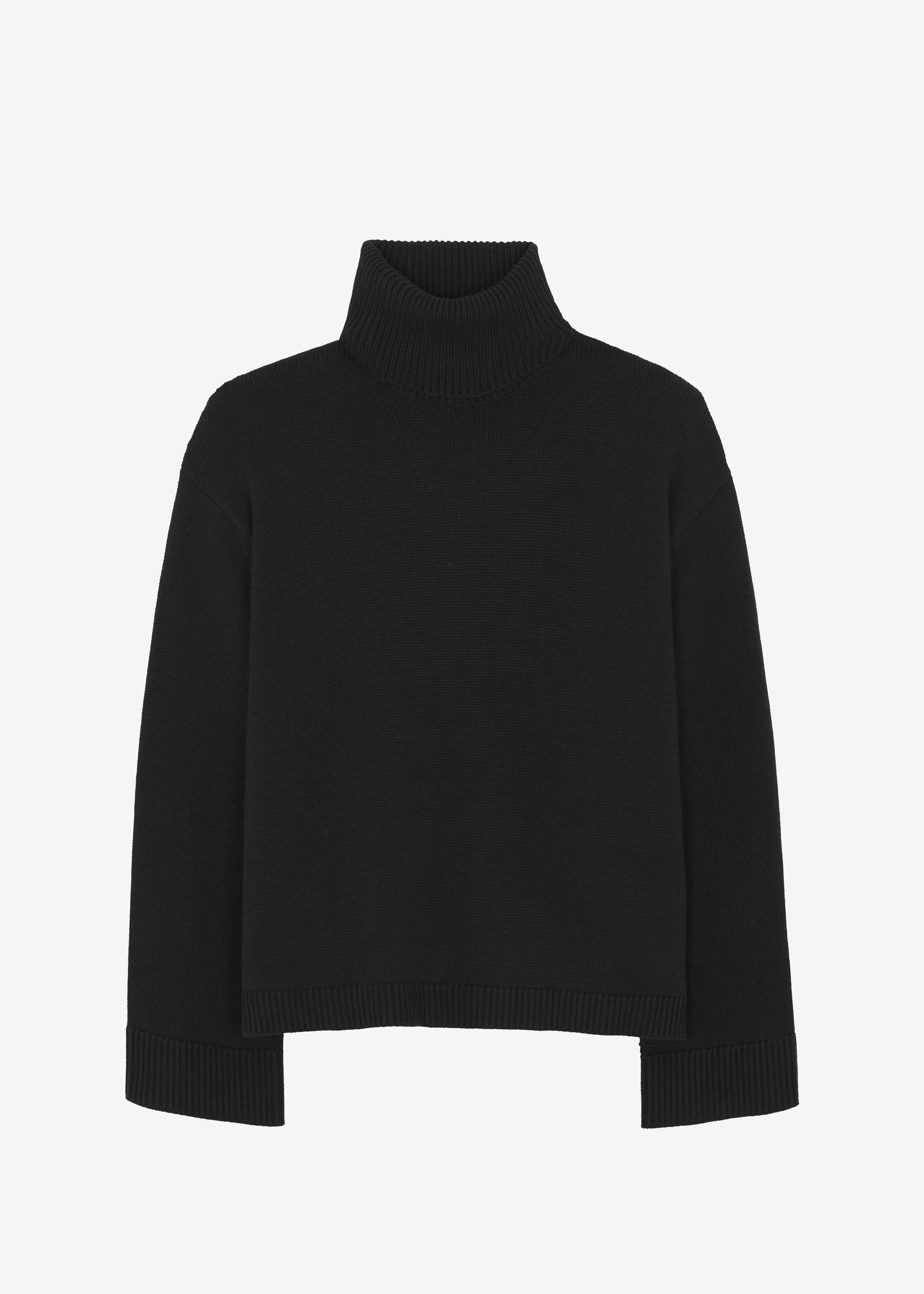 Rhea Trapeze Turtleneck - Black