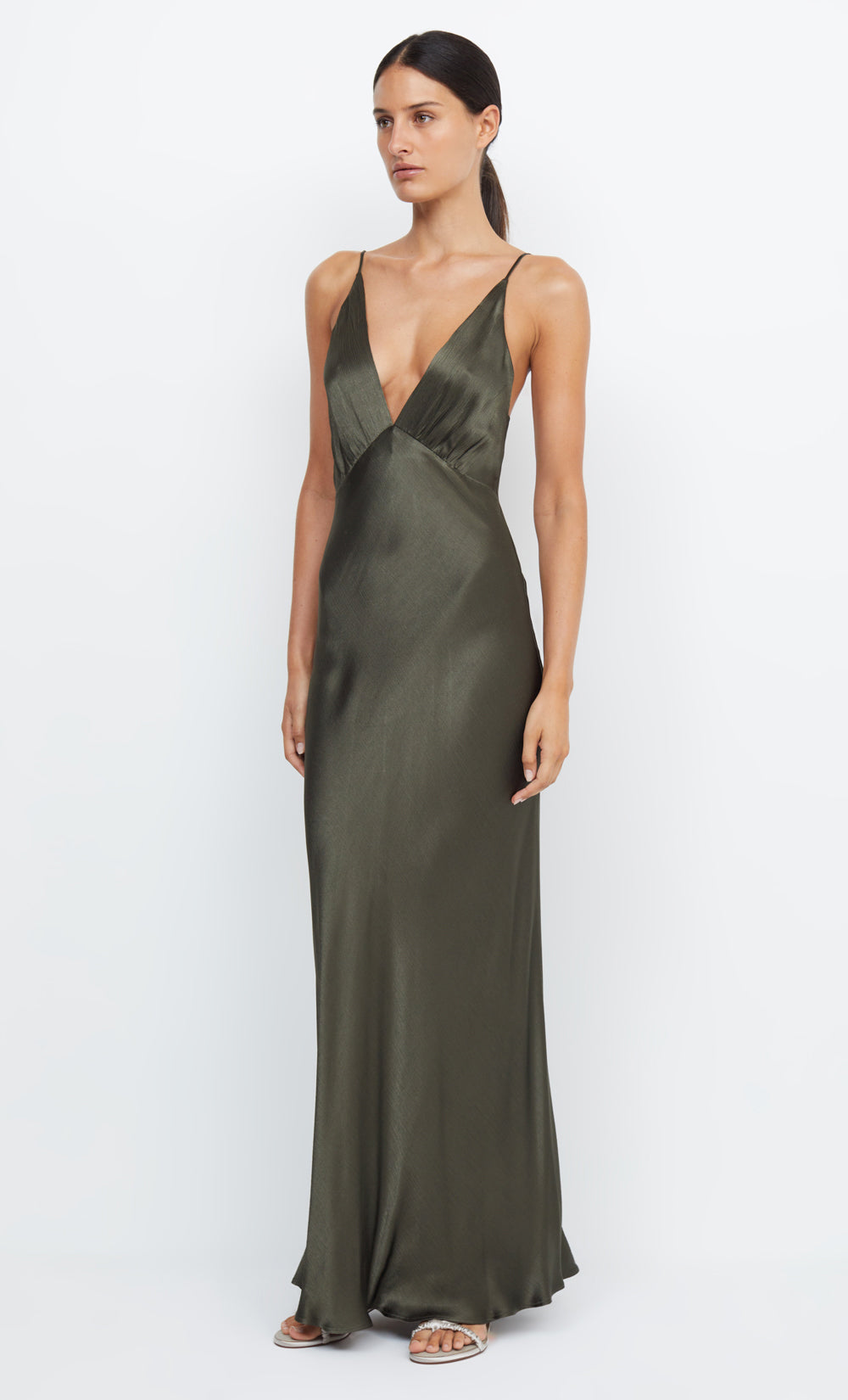 MOON DANCE V MAXI DRESS - DARK WILLOW