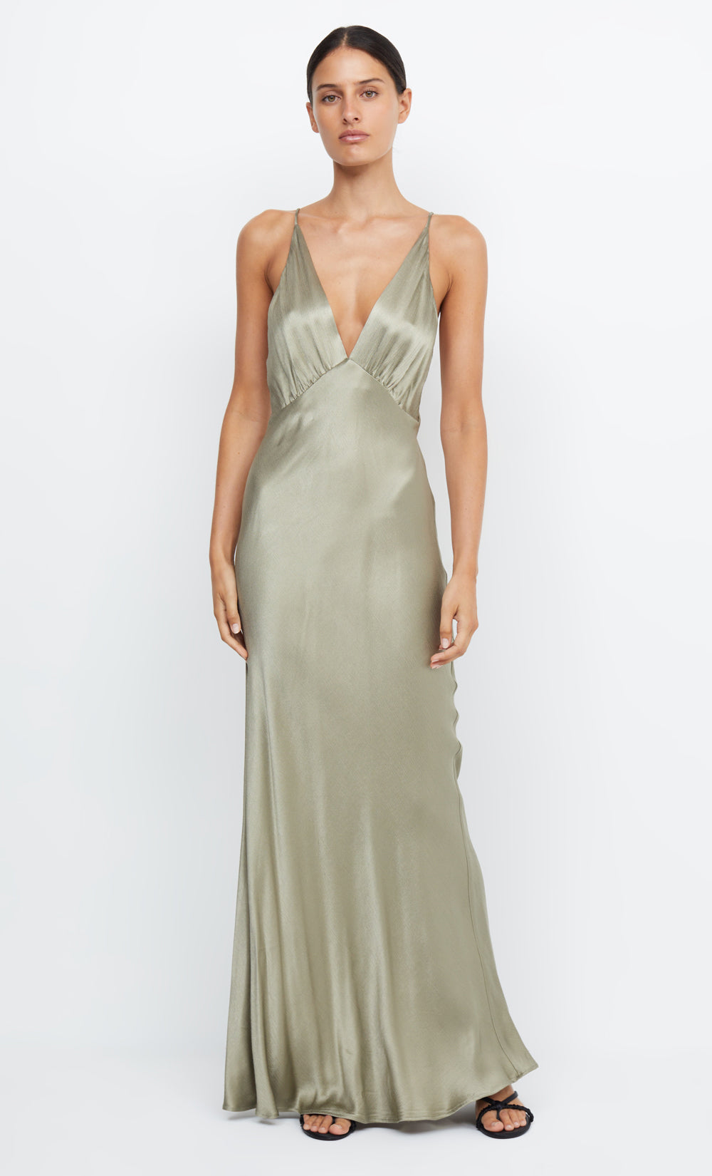 MOON DANCE V MAXI DRESS - SAGE