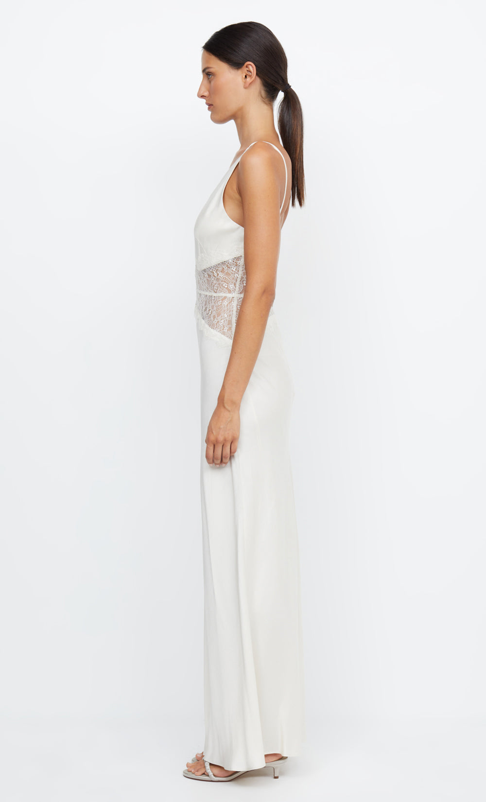 CELINE MAXI DRESS - CREAM/CREAM