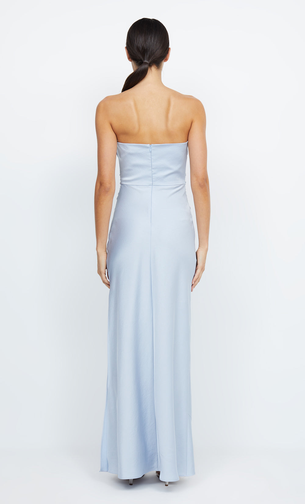 ETERNITY STRAPLESS MAXI - DUSTY BLUE