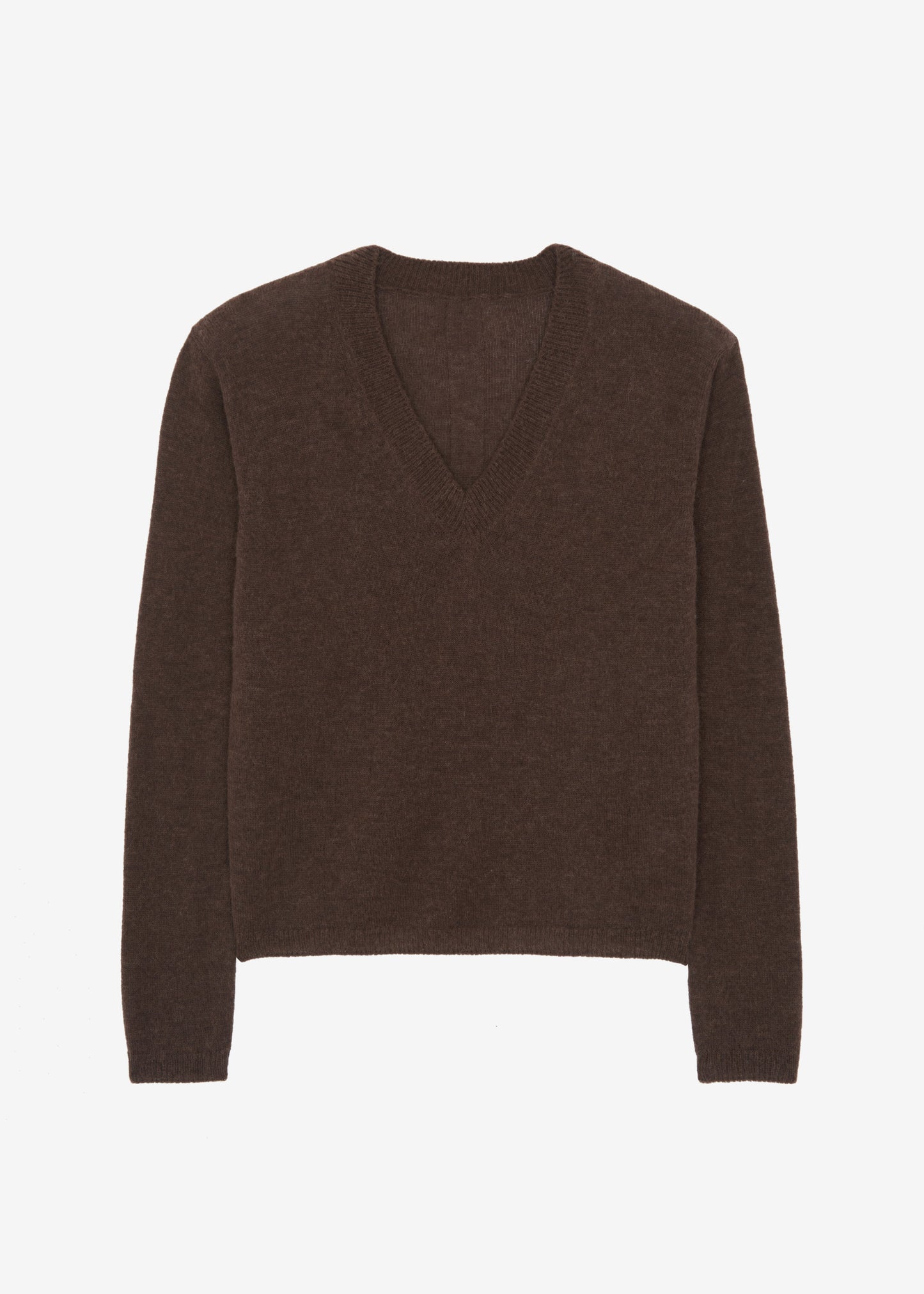 Brayden V Neck Sweater - Brown