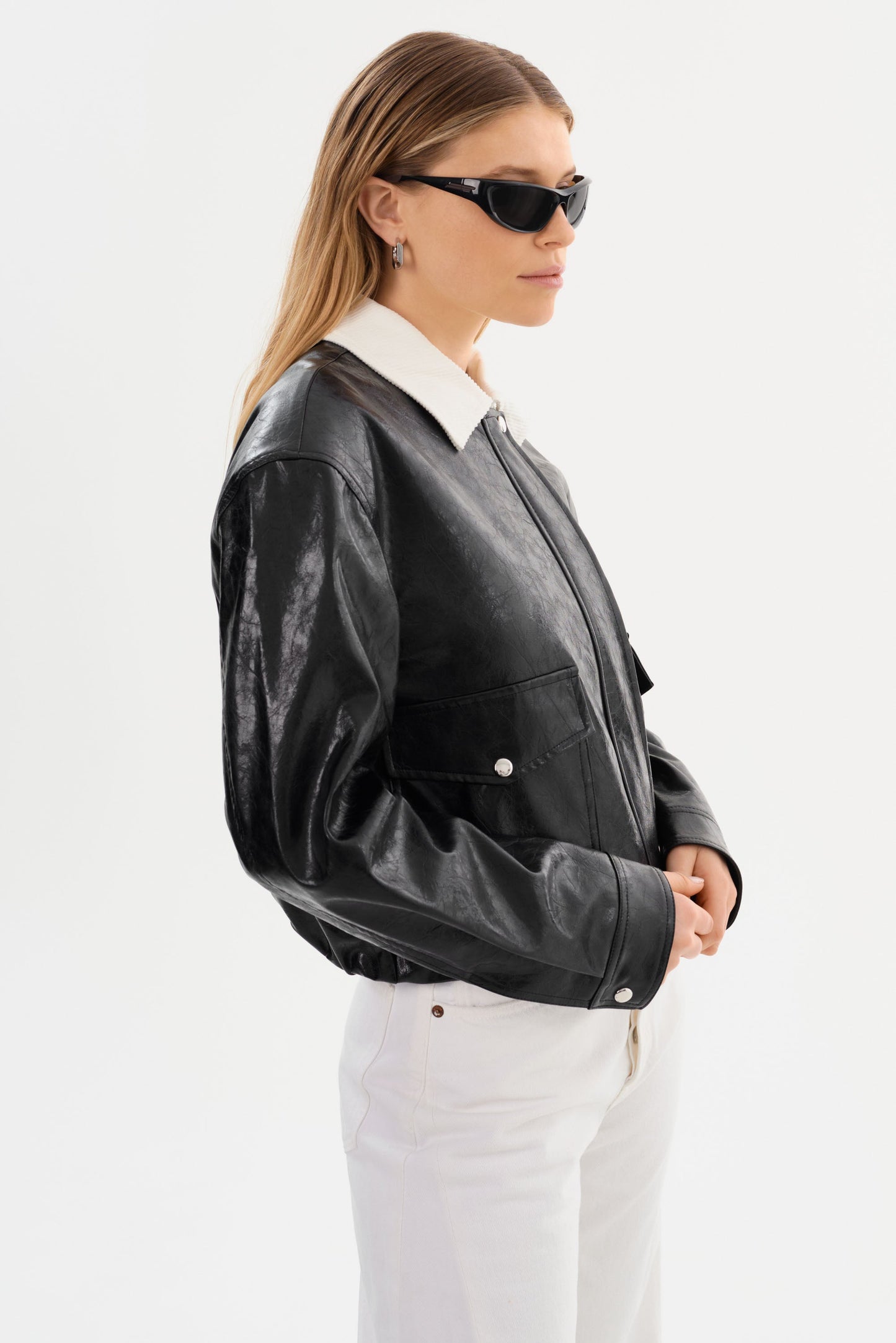 BRAYLIN | Faux Leather Jacket