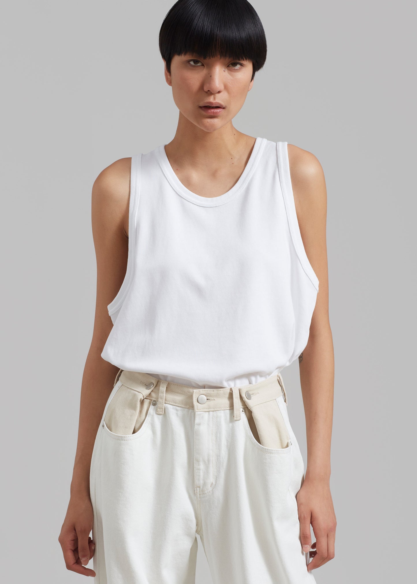 Briston Boxy Tank - White