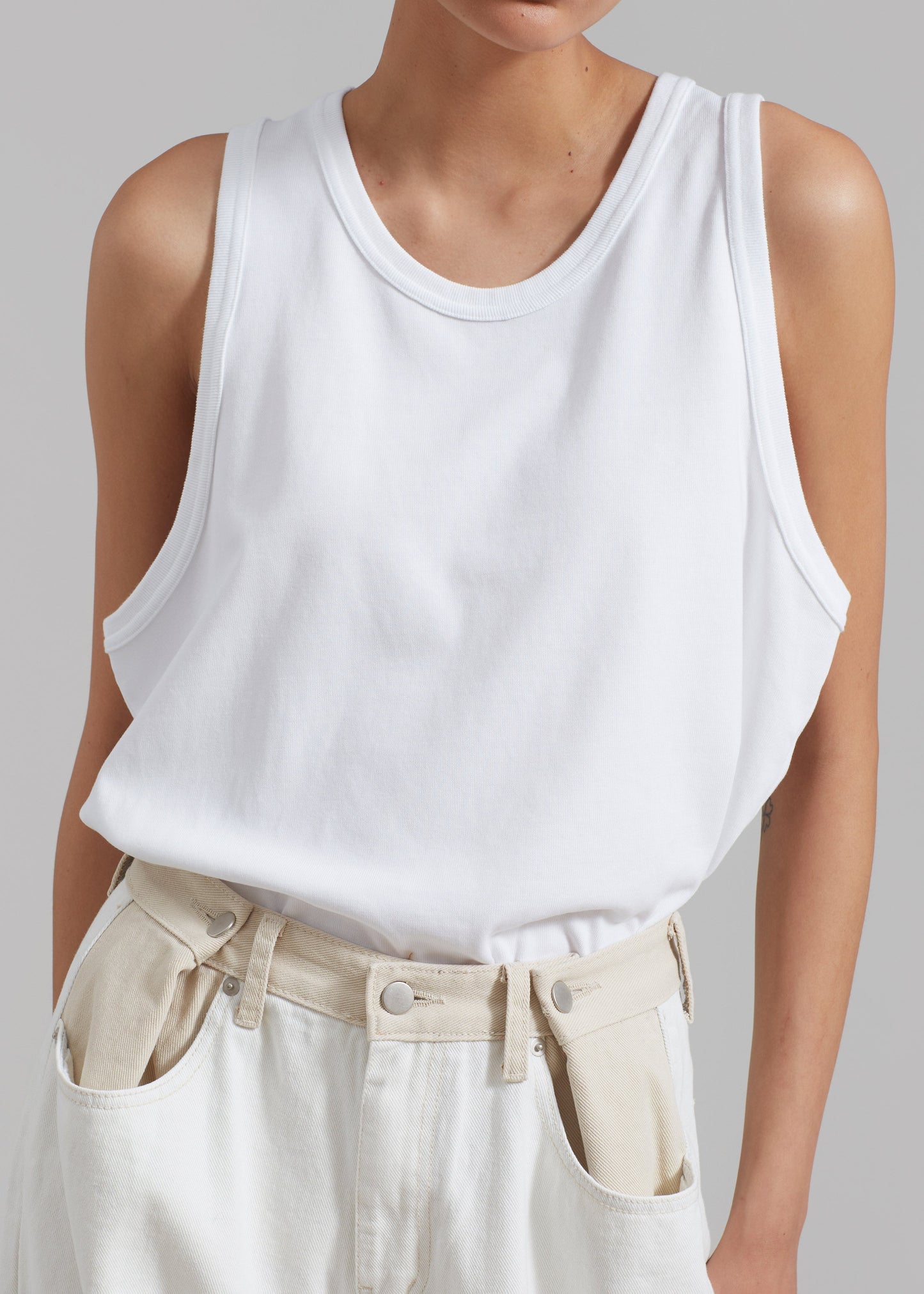 Briston Boxy Tank - White