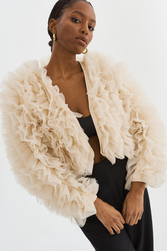 BRITNY | Ruffle Tulle Jacket