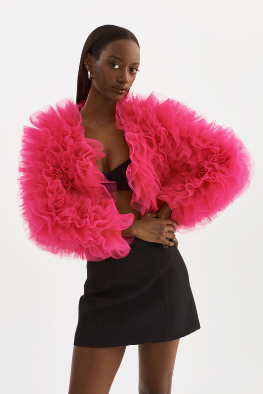 BRITNY | Ruffle Tulle Jacket