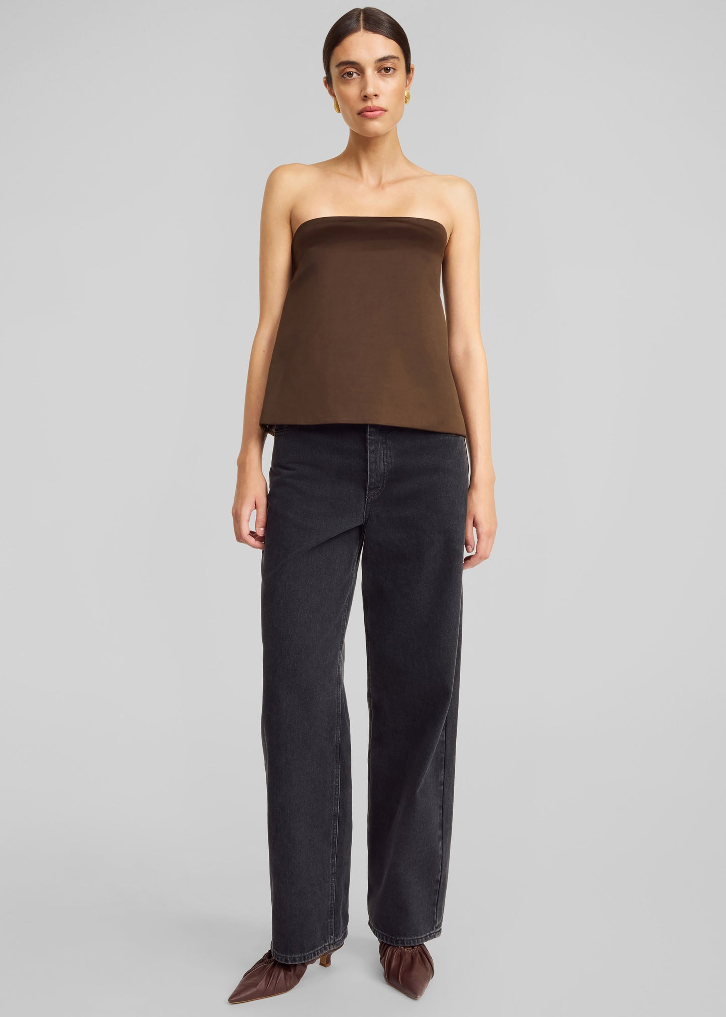 By Malene Birger Hermie Top - Dark Mahogany