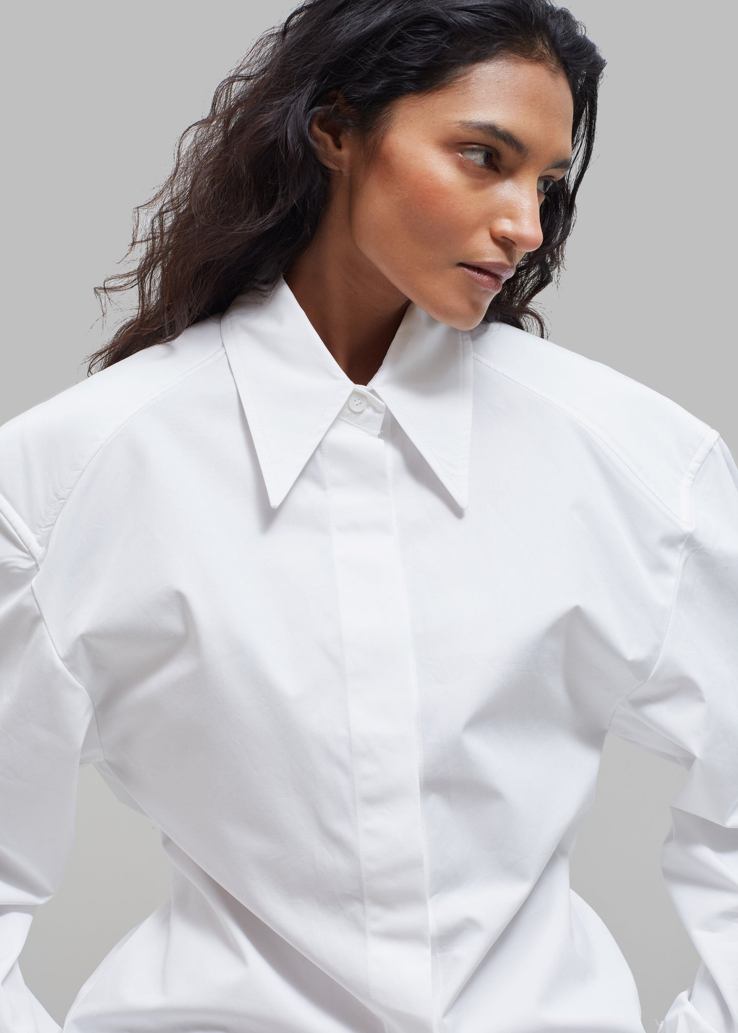 Bec Padded Shirt - White