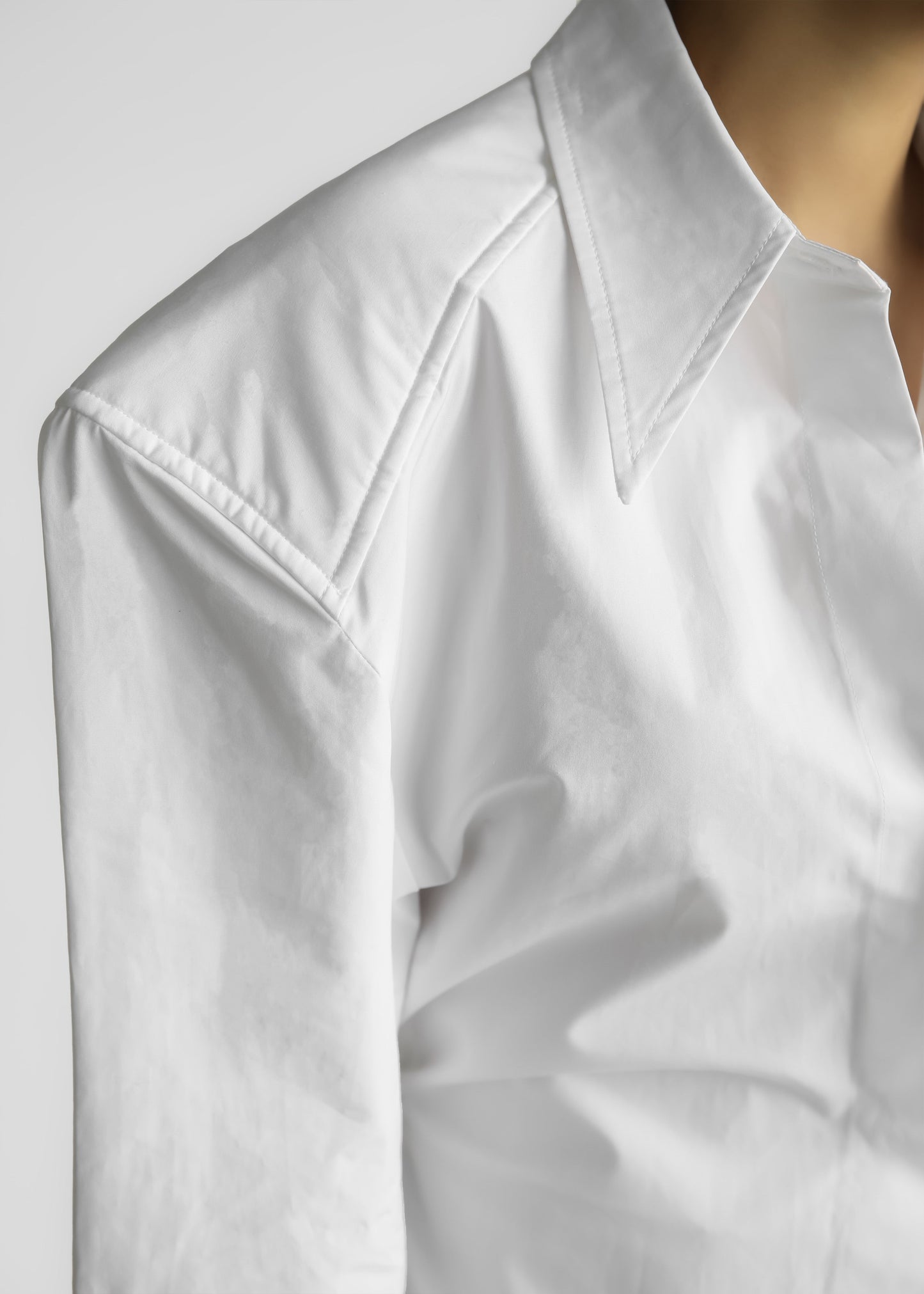 Bec Padded Shirt - White