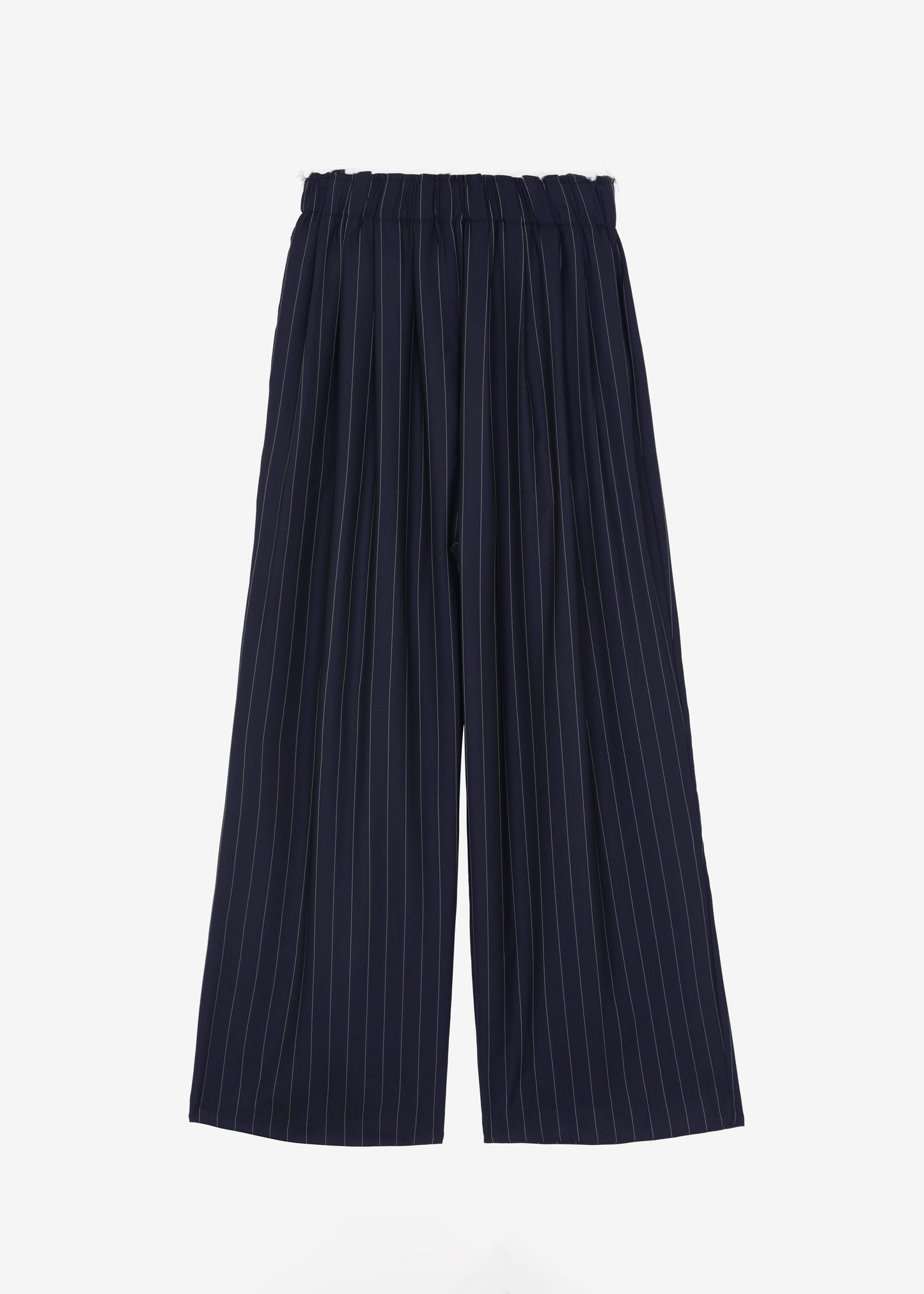 Caden Boxer Trousers - Navy/White Pinstripe