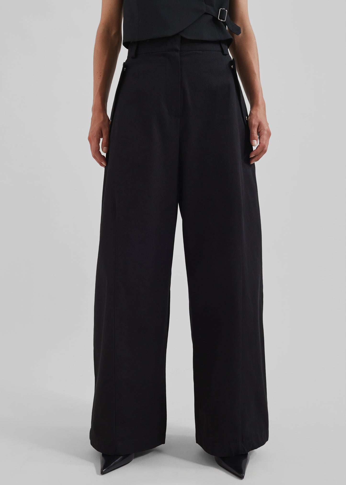 Calix Wide Leg Pants - Black