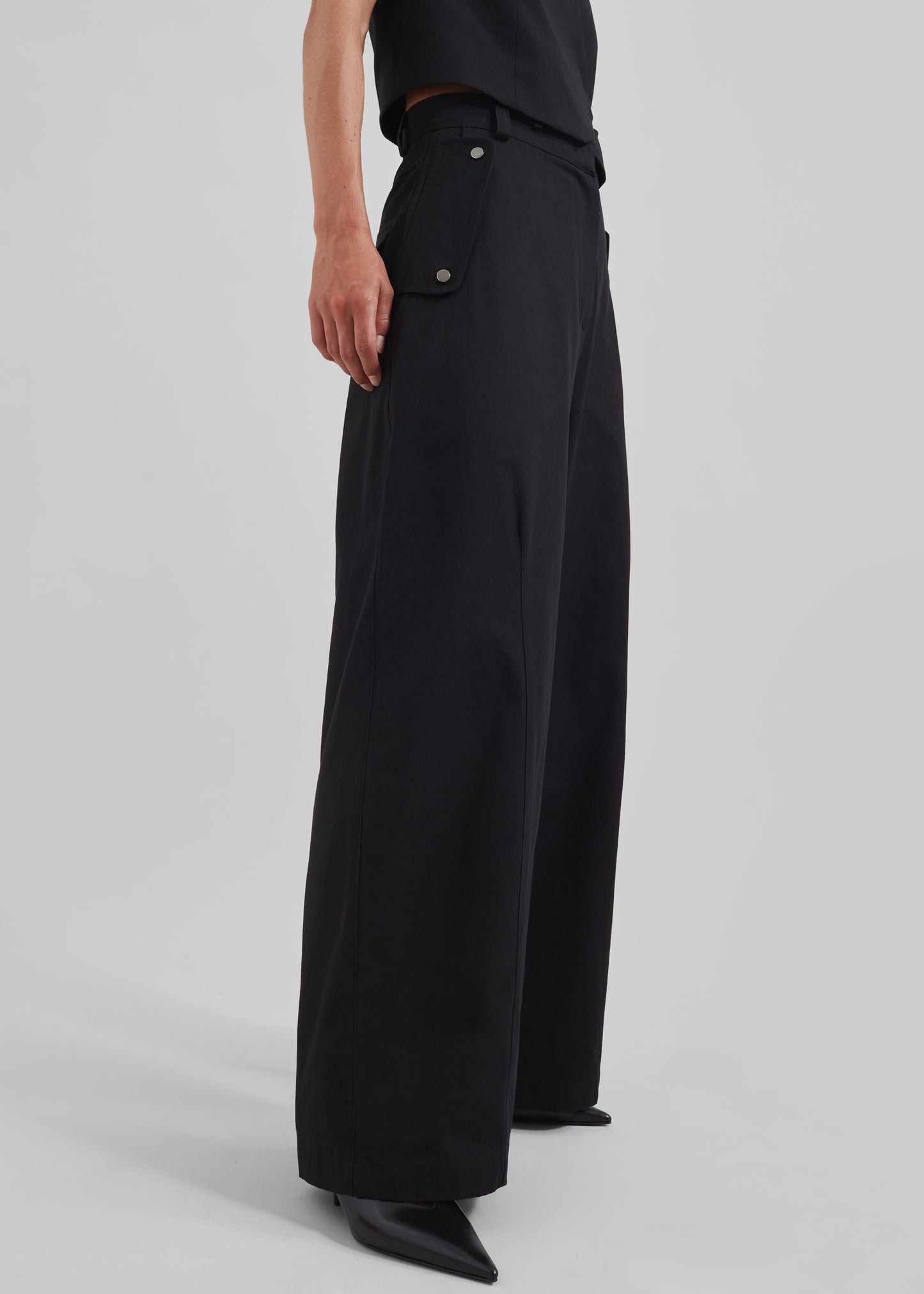 Calix Wide Leg Pants - Black