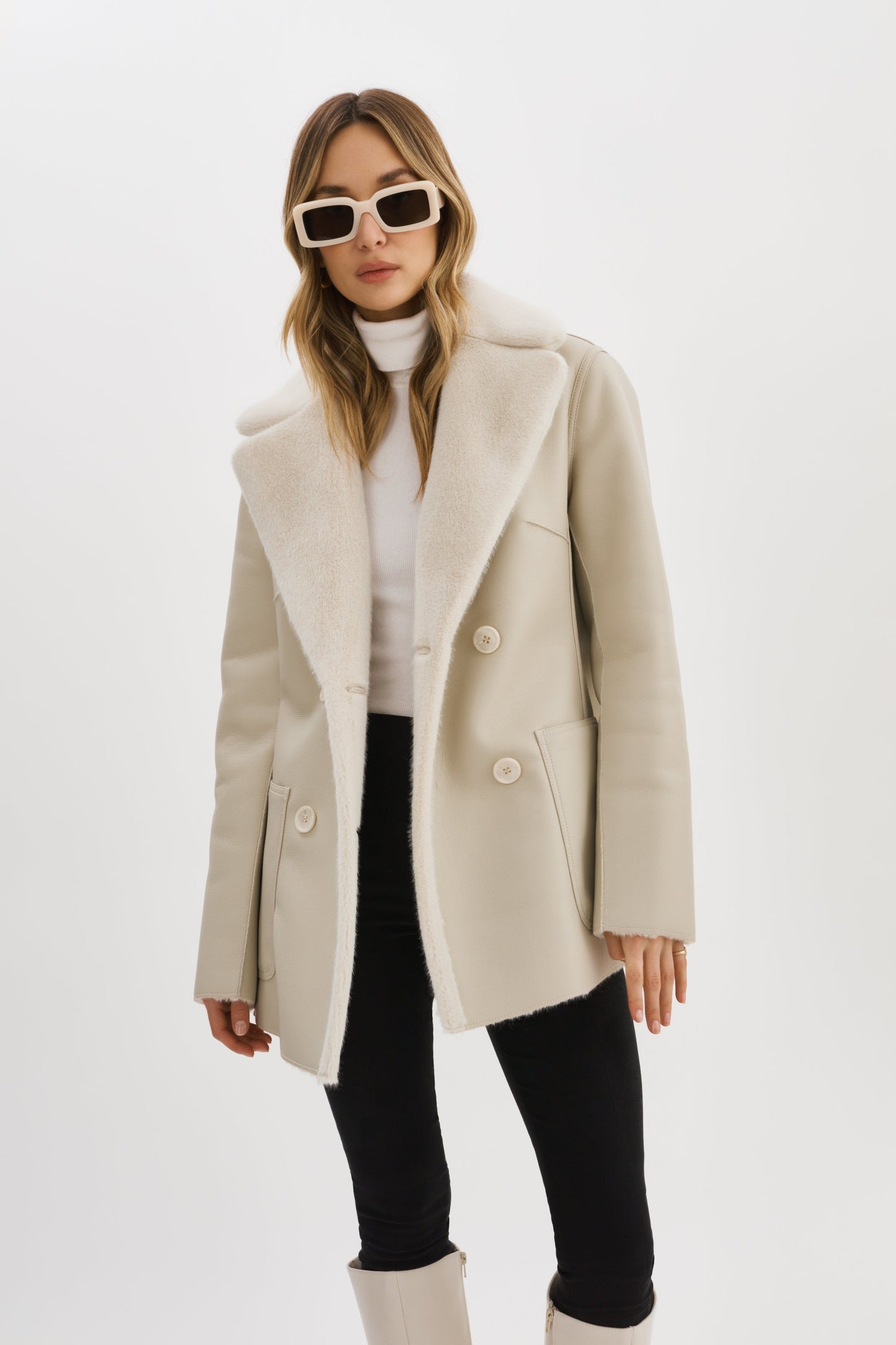 CAMILLE | Faux Shearling Reversible Coat