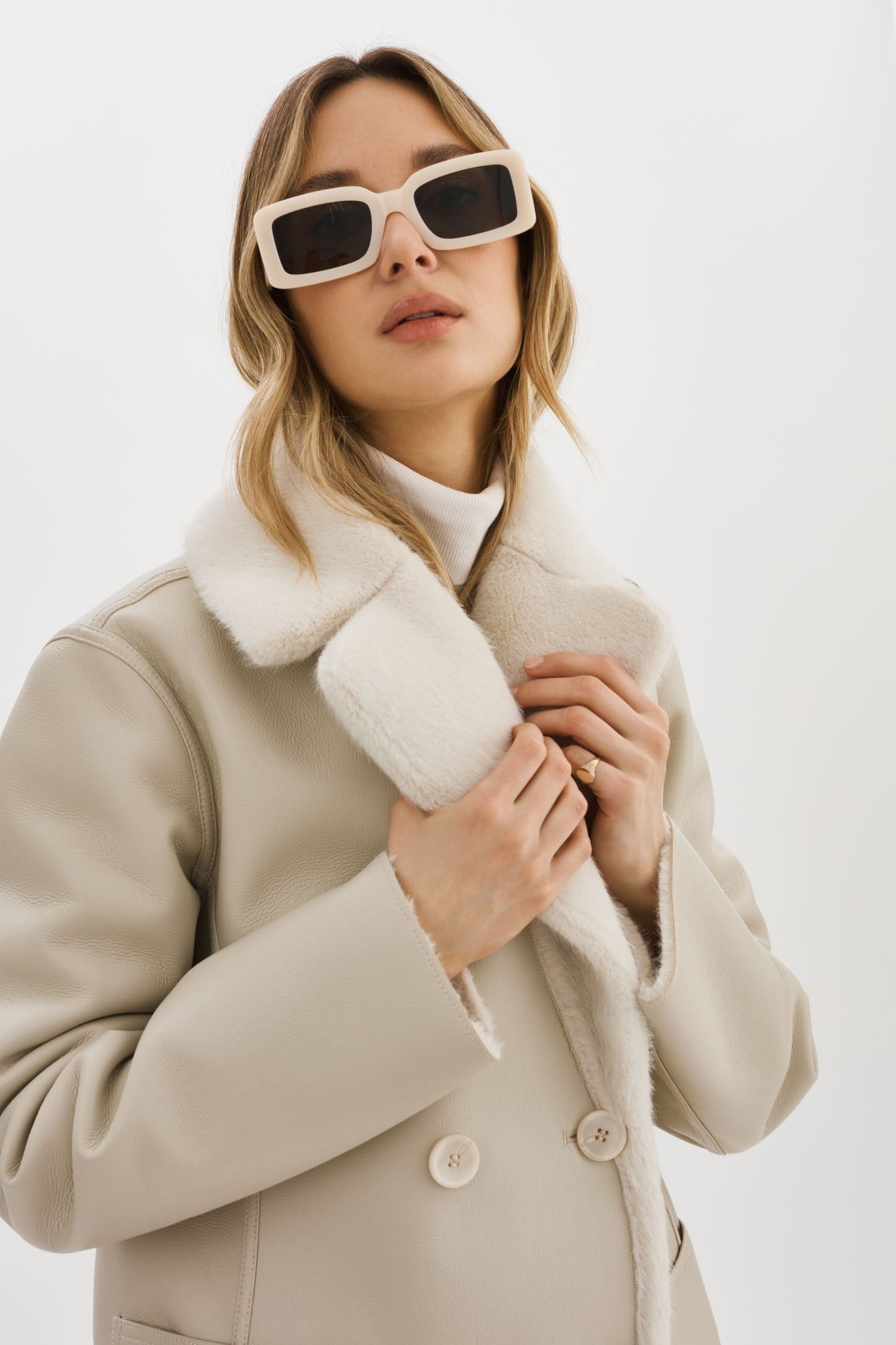 CAMILLE | Faux Shearling Reversible Coat