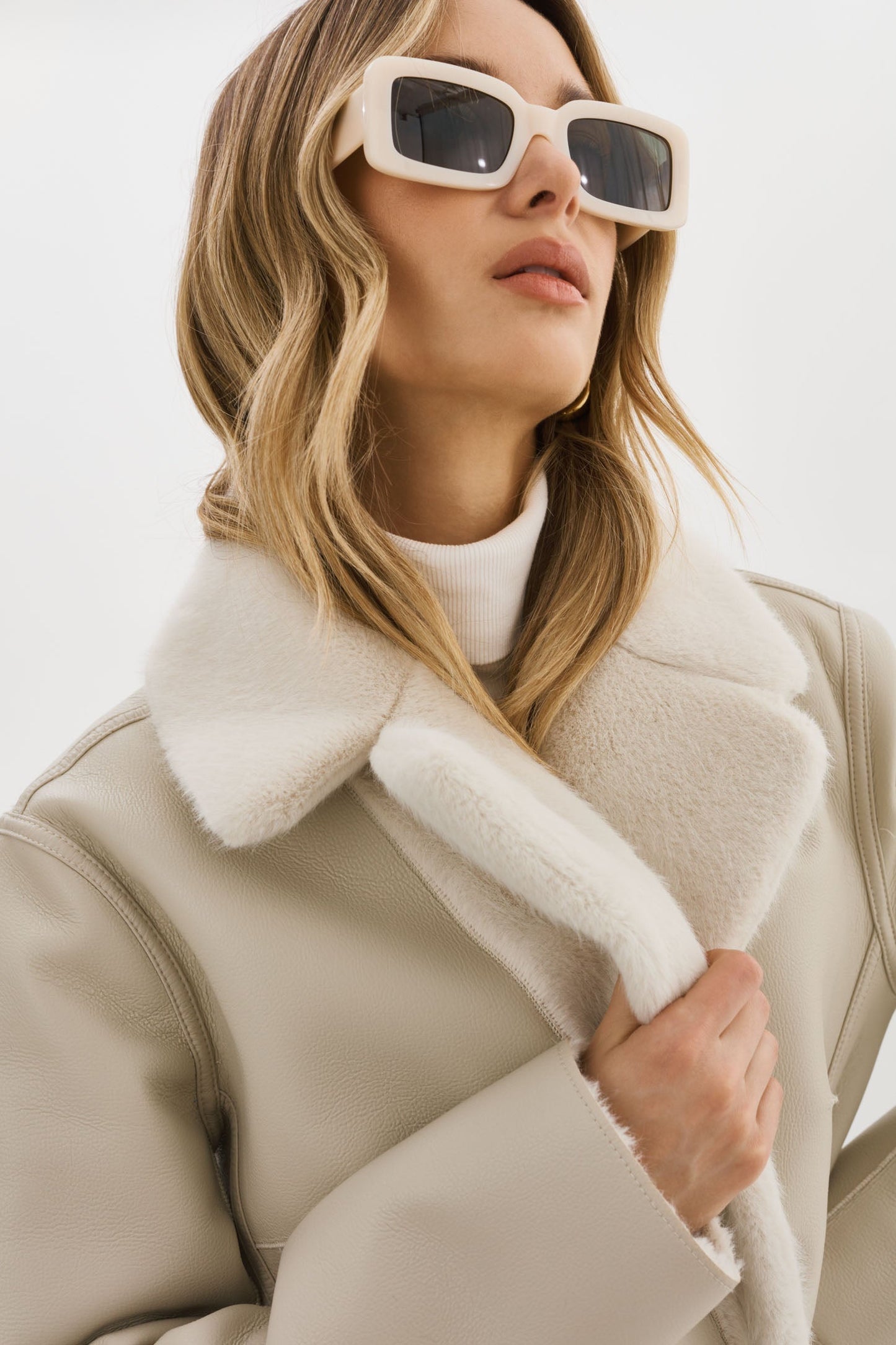 CAMILLE | Faux Shearling Reversible Coat