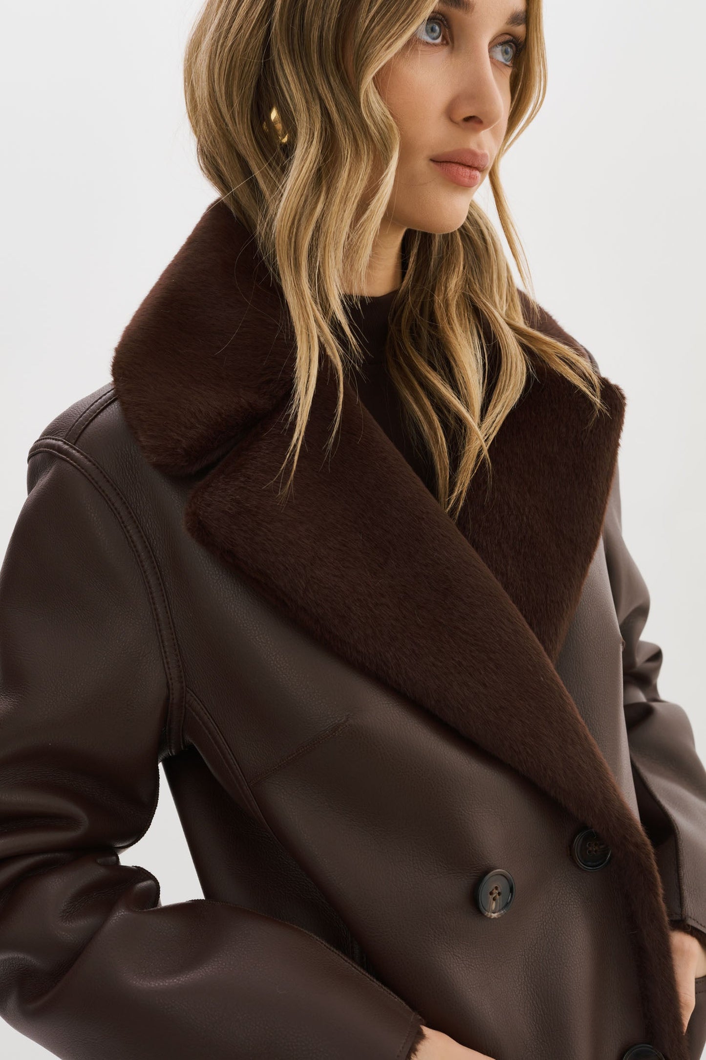 CAMILLE | Faux Shearling Reversible Coat