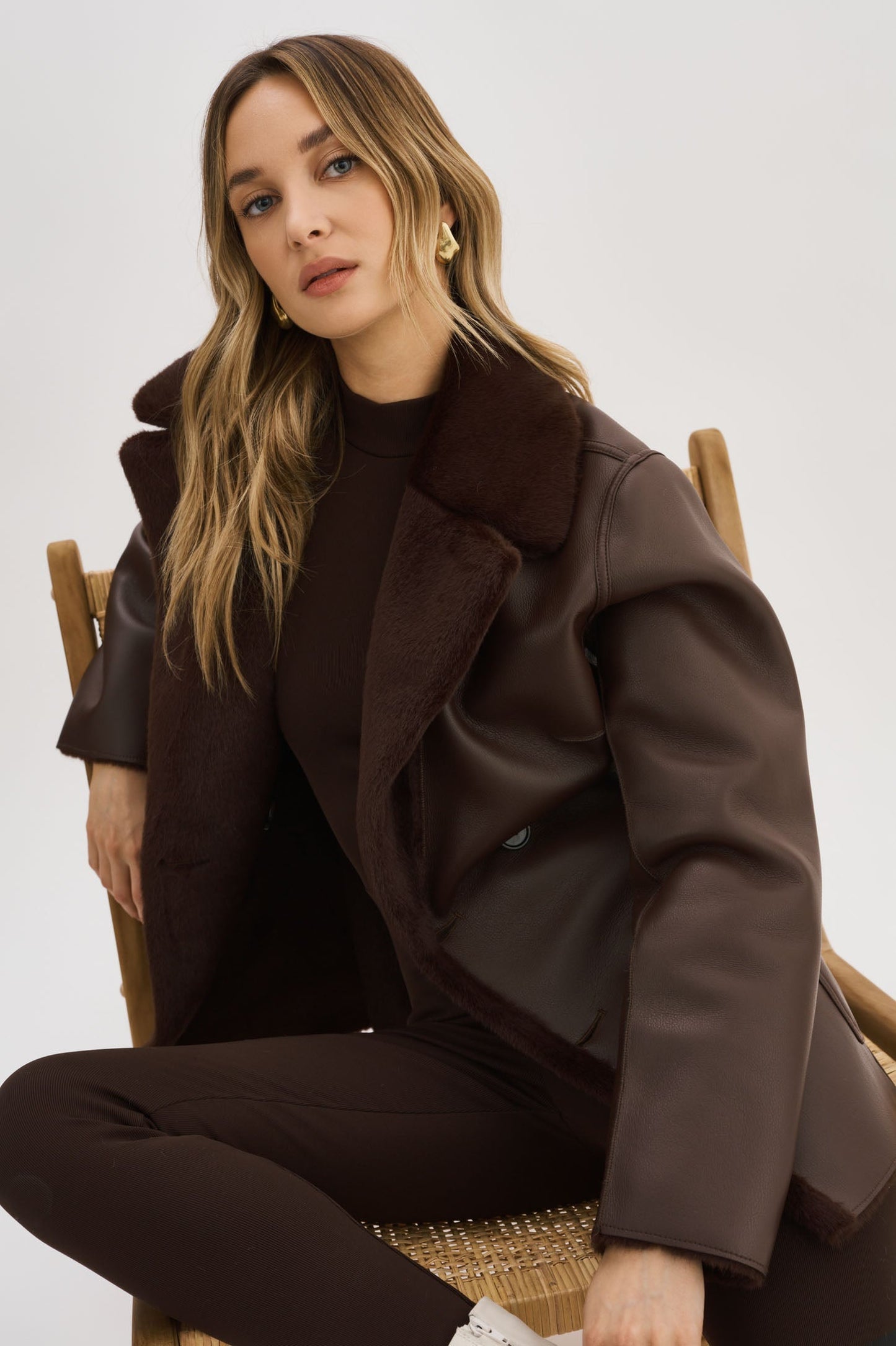 CAMILLE | Faux Shearling Reversible Coat