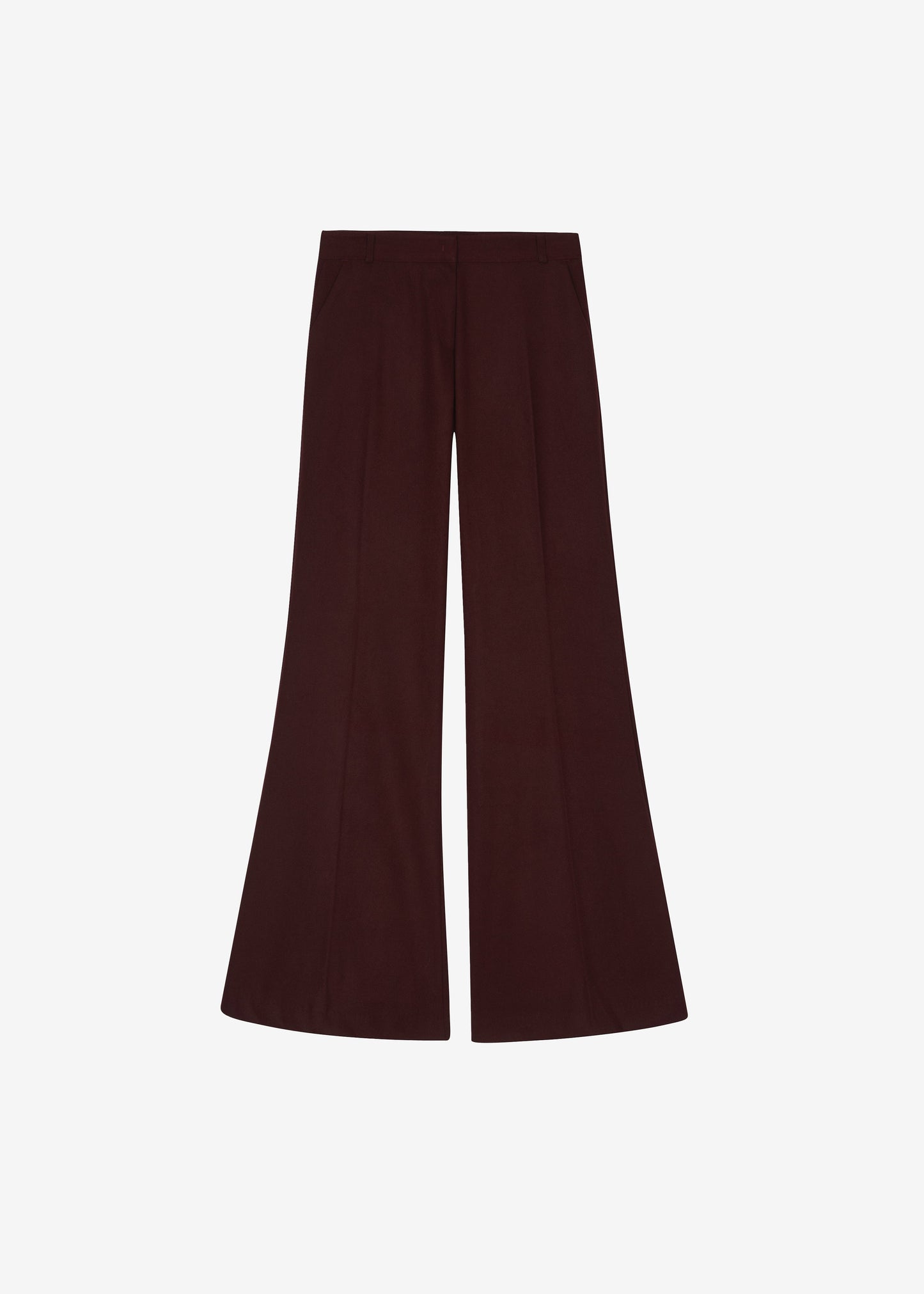 Castel Bootcut Pants - Burgundy